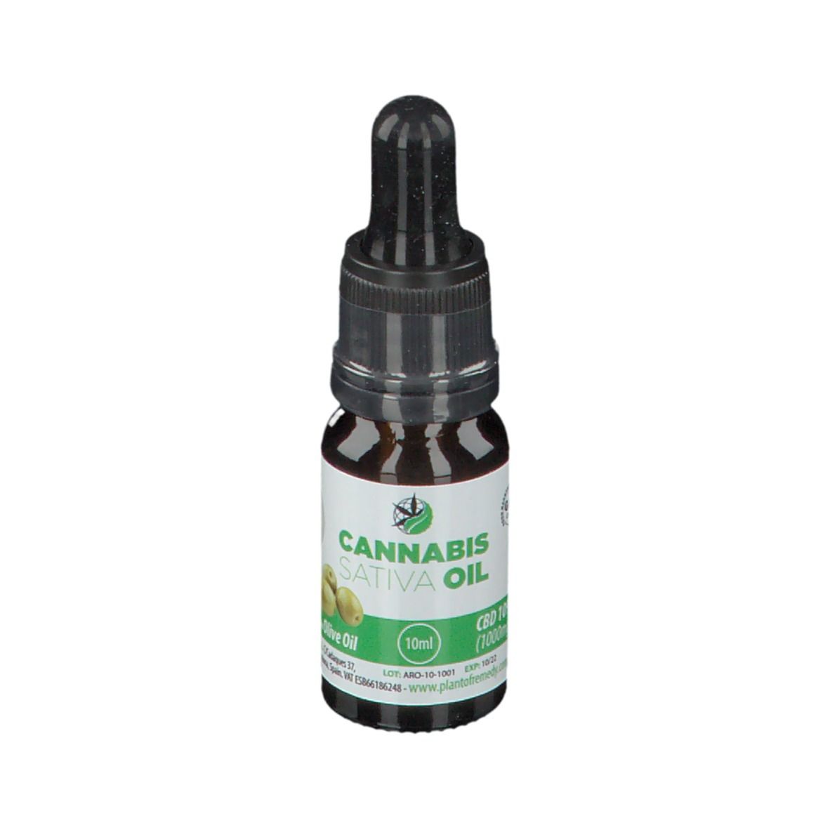 PLANTOFREMEDY® CANNABIS SATIVA OIL Mit Olivenöl 10 % CBD