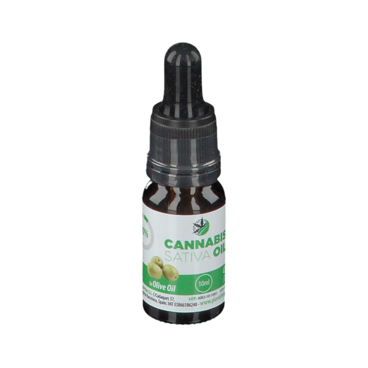 PLANTOFREMEDY® CANNABIS SATIVA OIL Mit Olivenöl 10 % CBD
