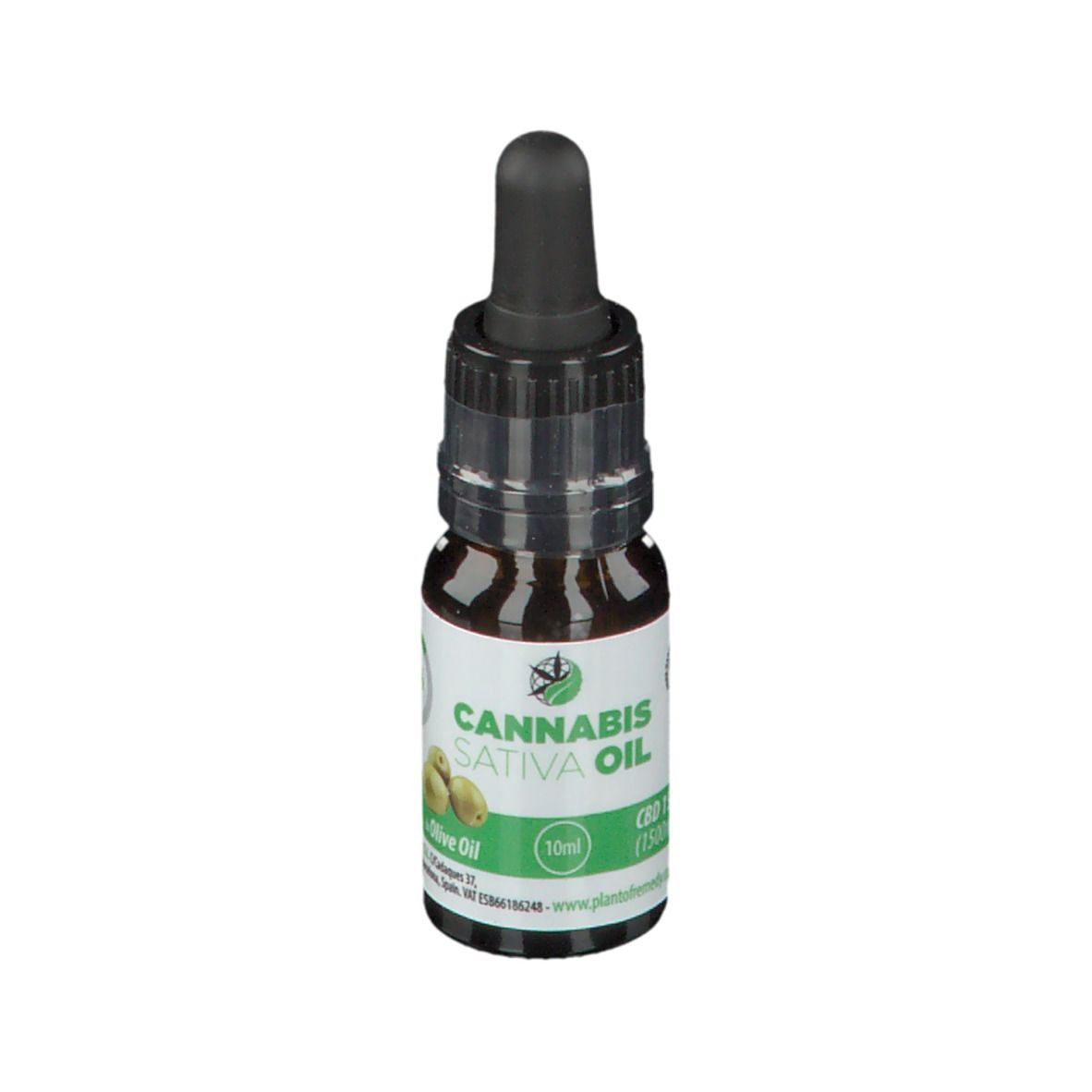 PLANTOFREMEDY® CANNABIS SATIVA OIL Mit Olivenöl 15 % CBD