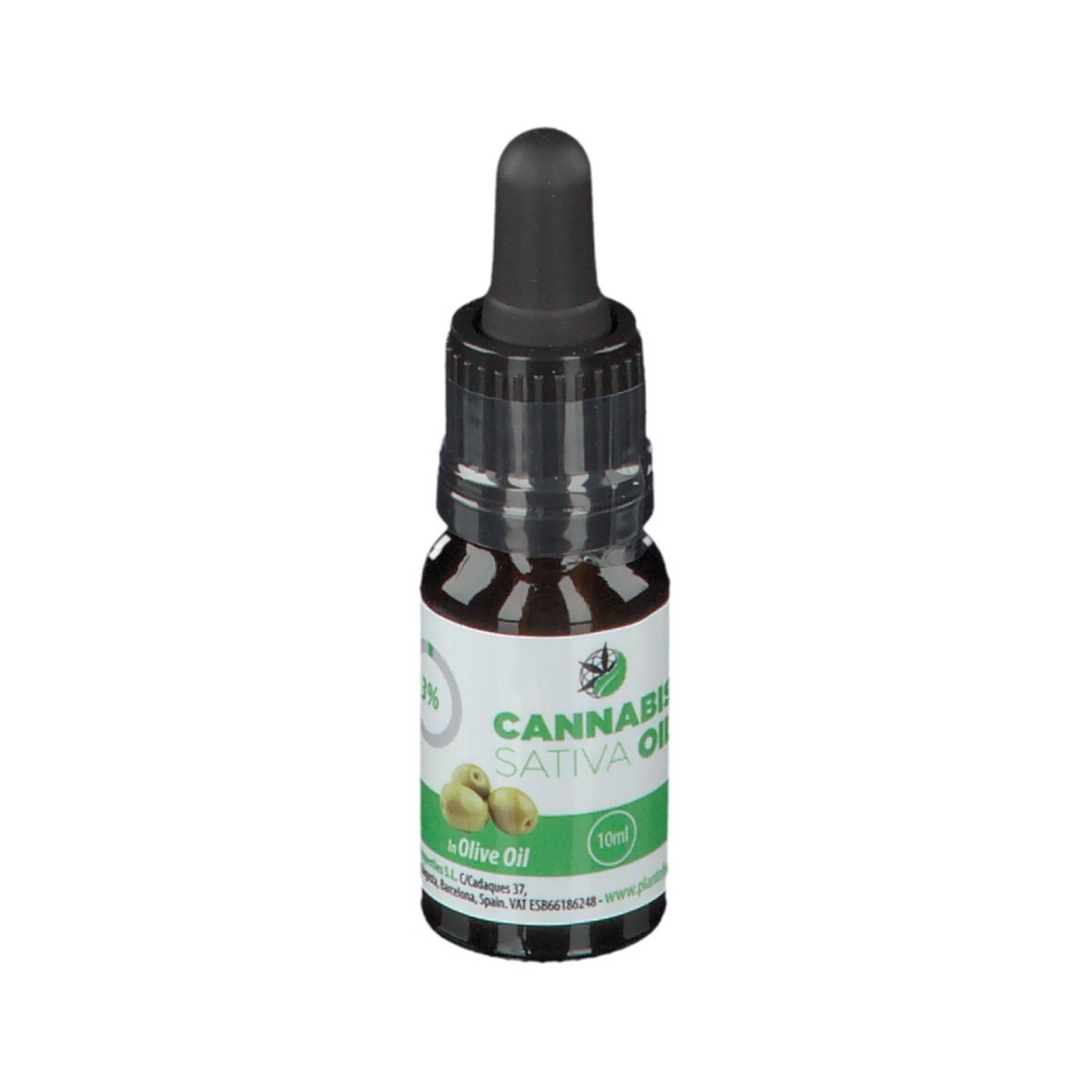 PLANTOFREMEDY® CANNABIS SATIVA OIL Mit Olivenöl 3 % CBD