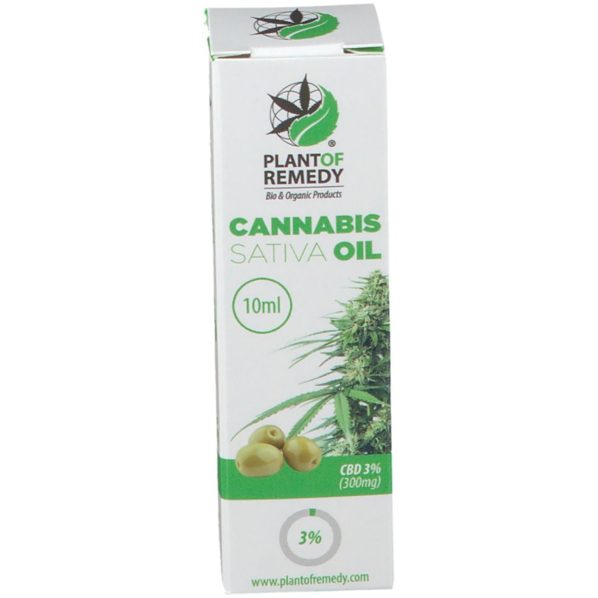 PLANTOFREMEDY® CANNABIS SATIVA OIL Mit Olivenöl 3 % CBD