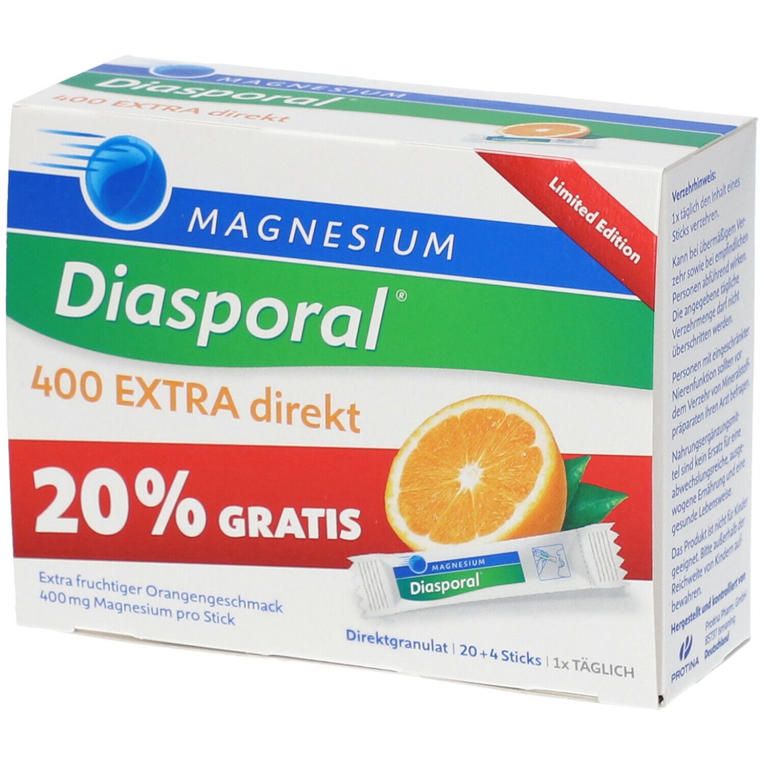MAGNESIUM Diasporal® 400 EXTRA direkt 24 St shopapotheke.at