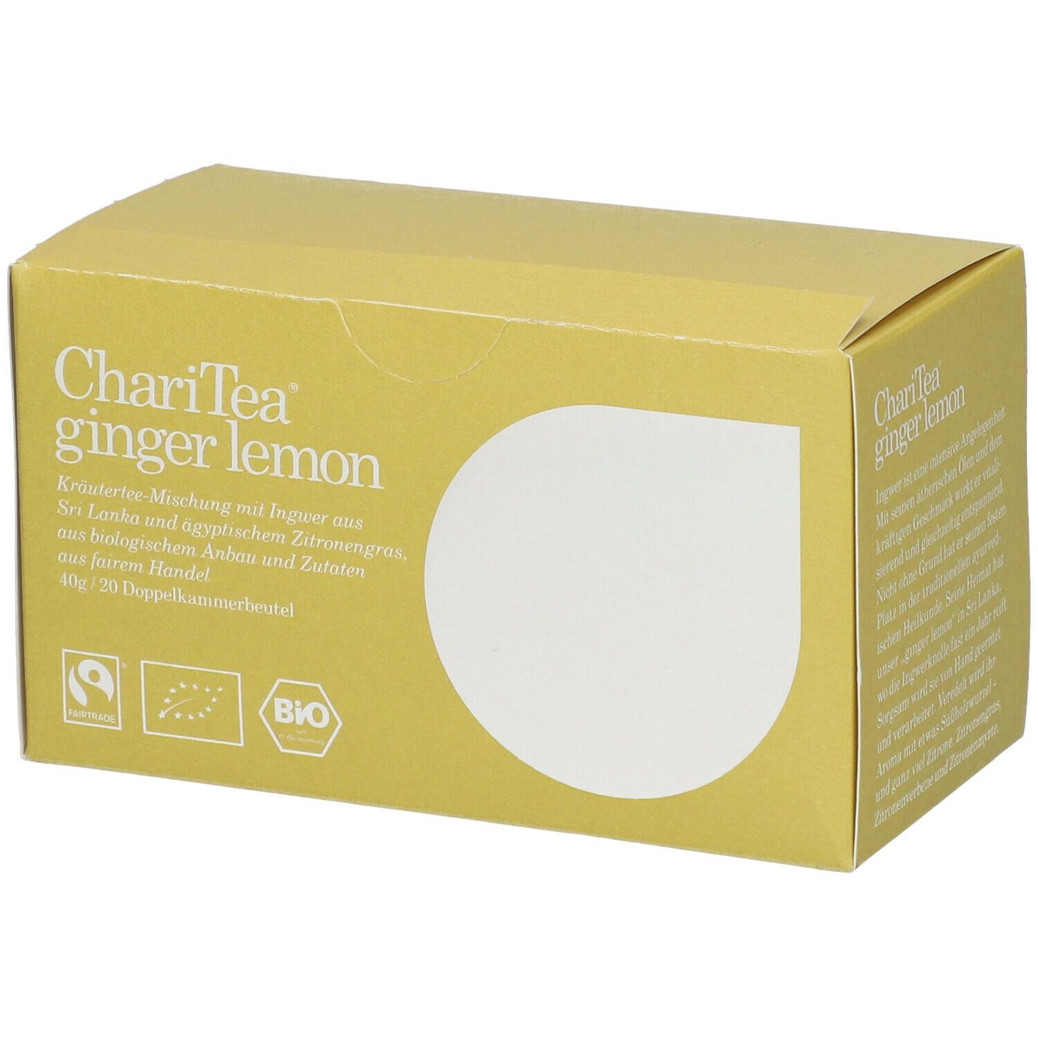 Charitea Ginger Lemon 20 St Filterbeutel