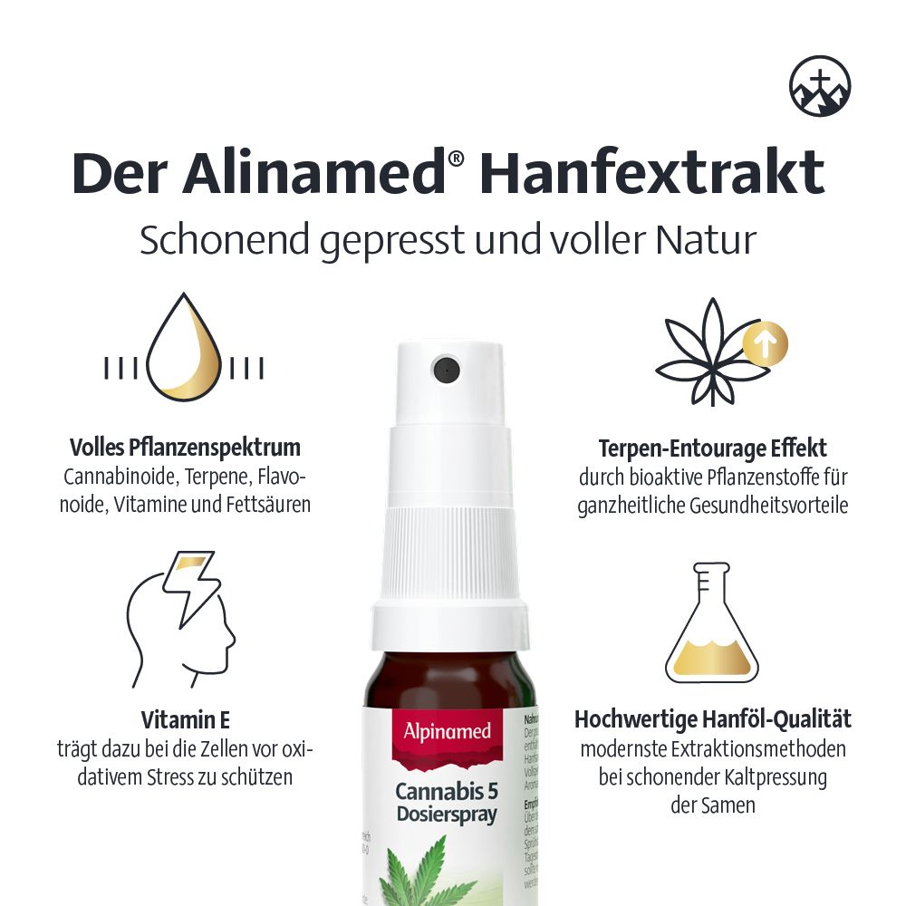 Alpinamed Cannabis 5 Dosspr 10 ml Spray