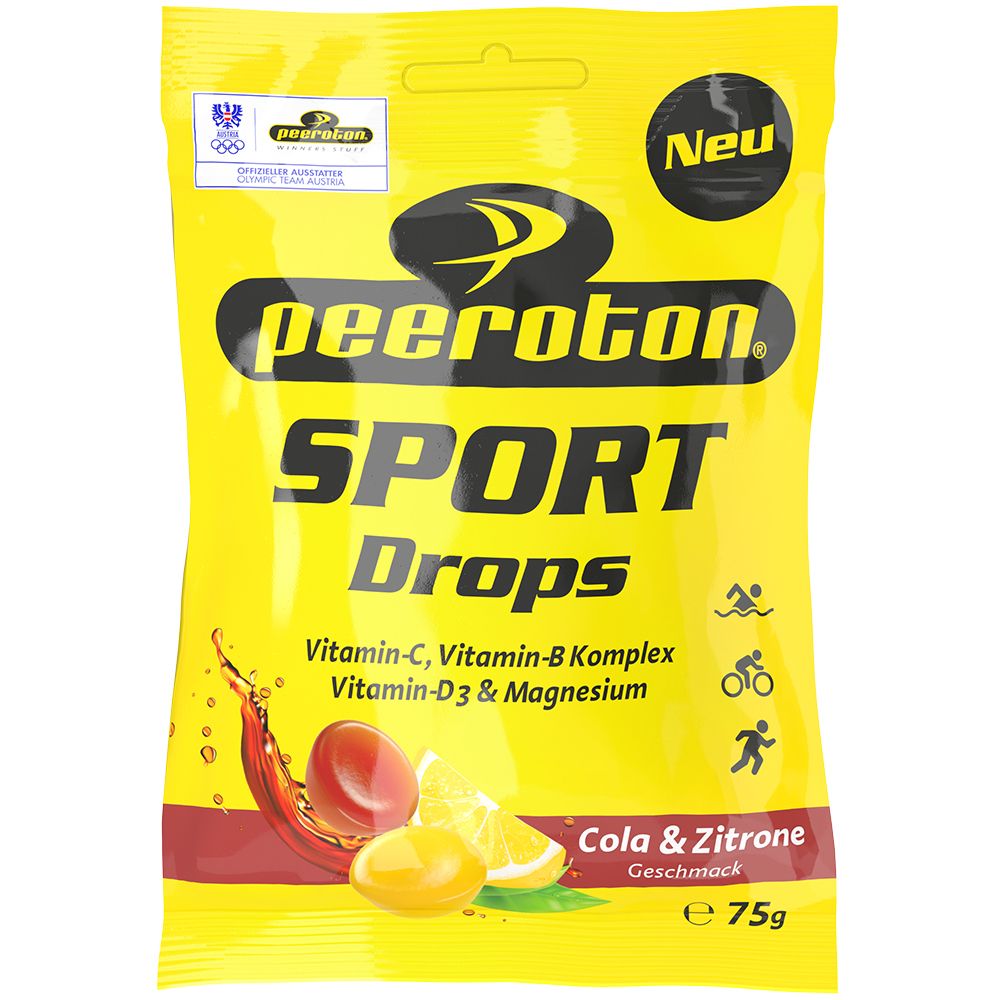 peeroton Sport Drops Fruchtgummi Cola & Zitrone