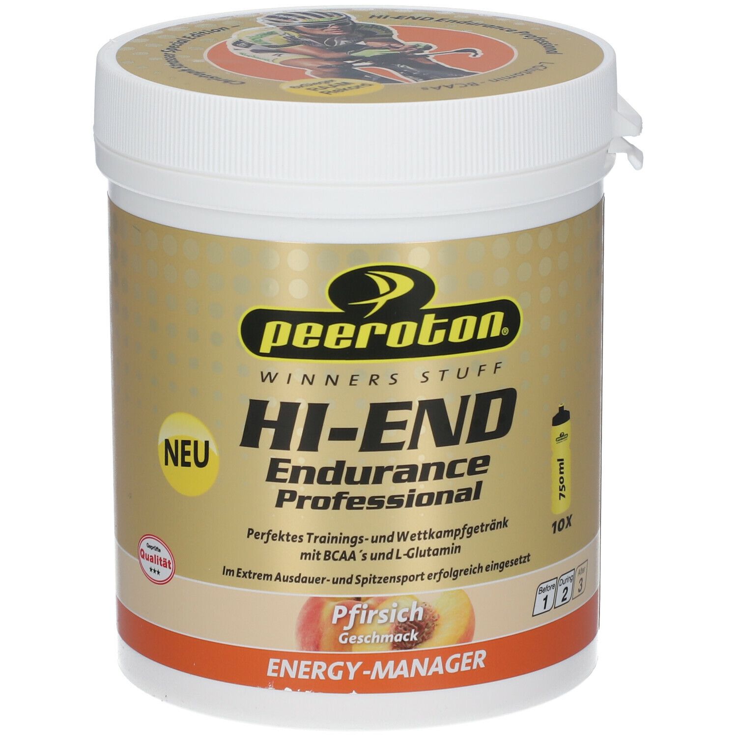HI-END Endurance Energy Drink Professional 600g Pfirsich