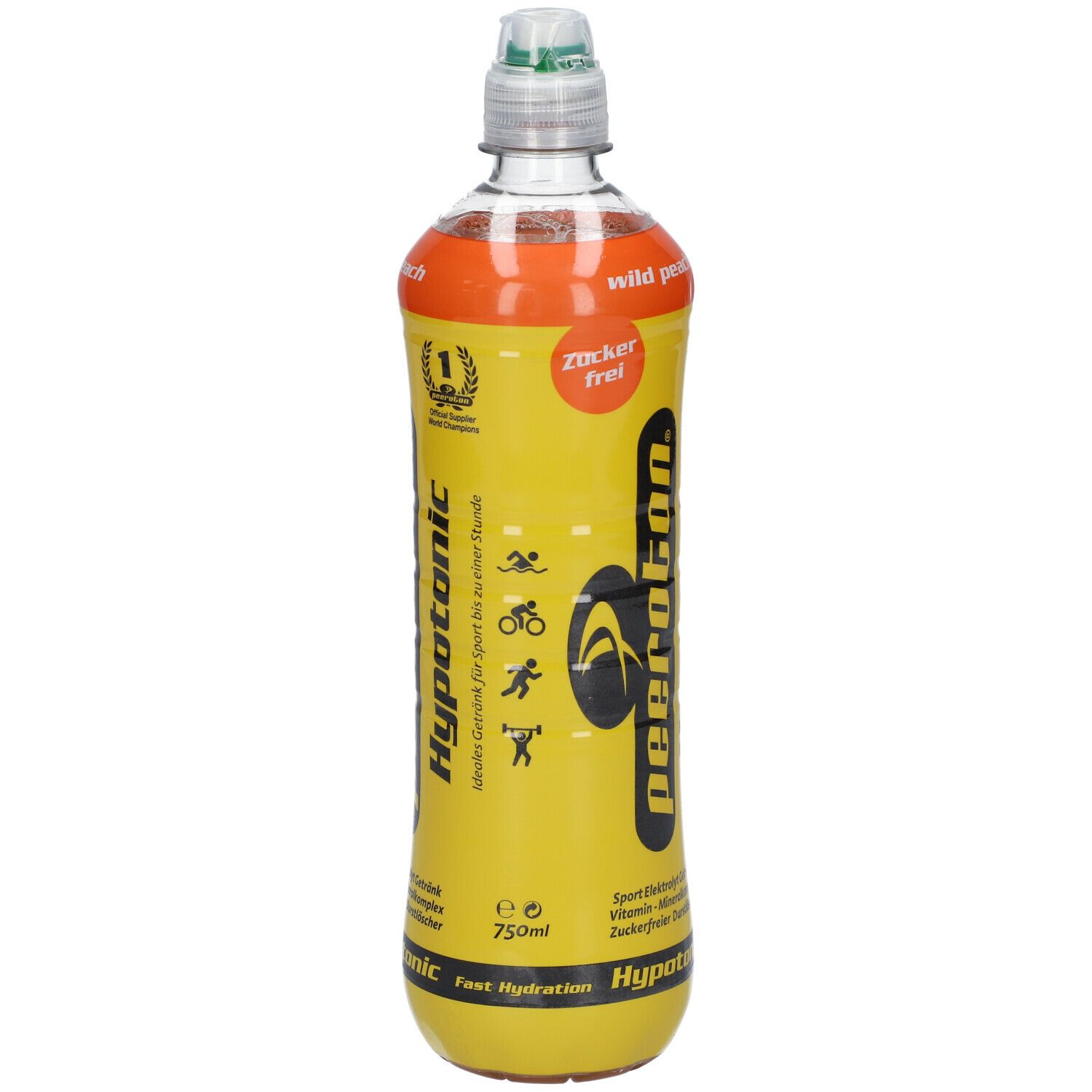 peeroton® Hypotonic Sports Drink, Wild Peach 750 ml Shop Apotheke