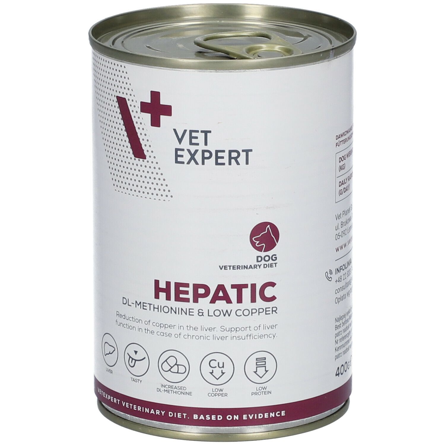 Vetexpert Hepatic DOG DS 400 g Futter