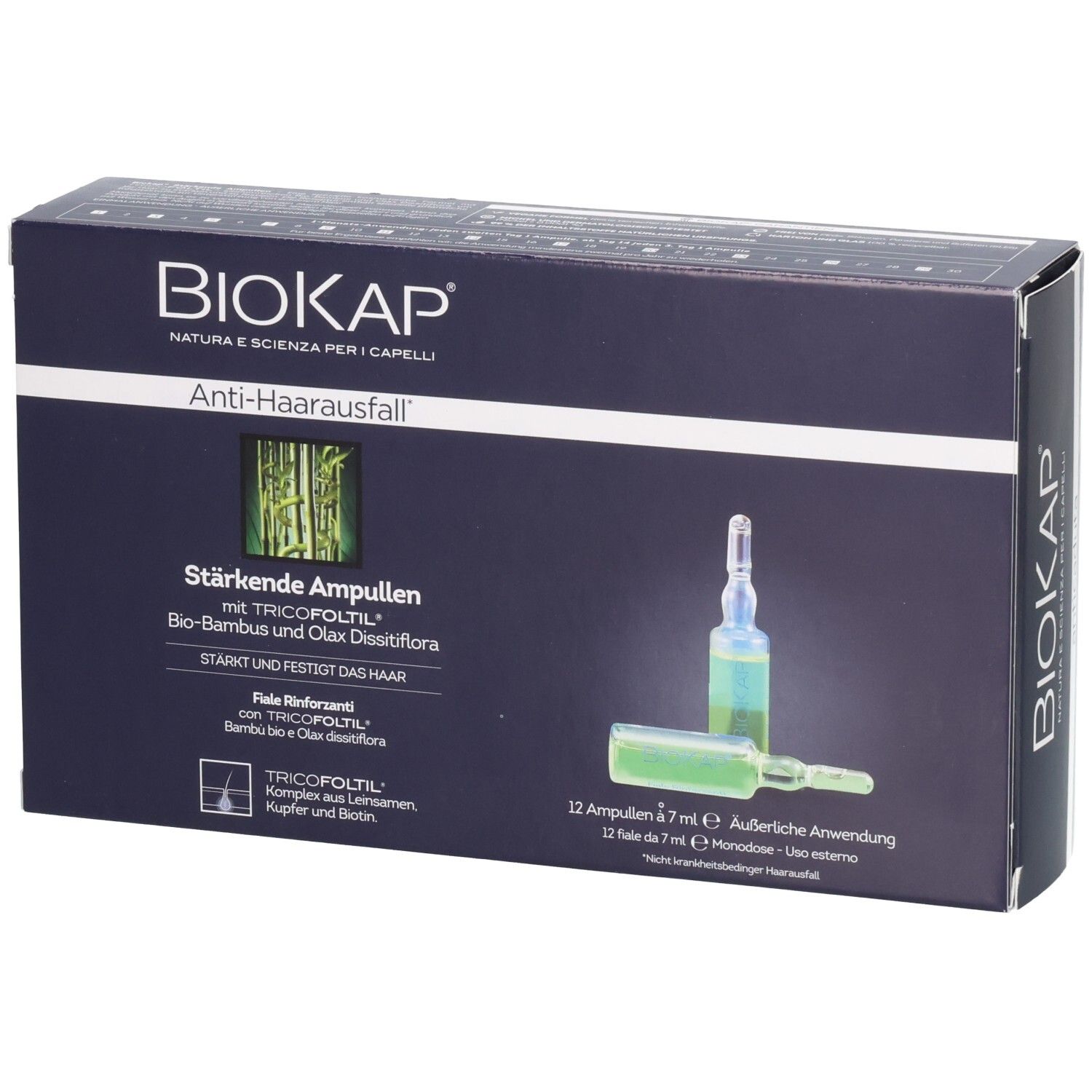 Extremo Anti-Haarausfall Ampullen – 10 X 10 Ml, Mit Pflanzlichen Extrakten, Made In Italy