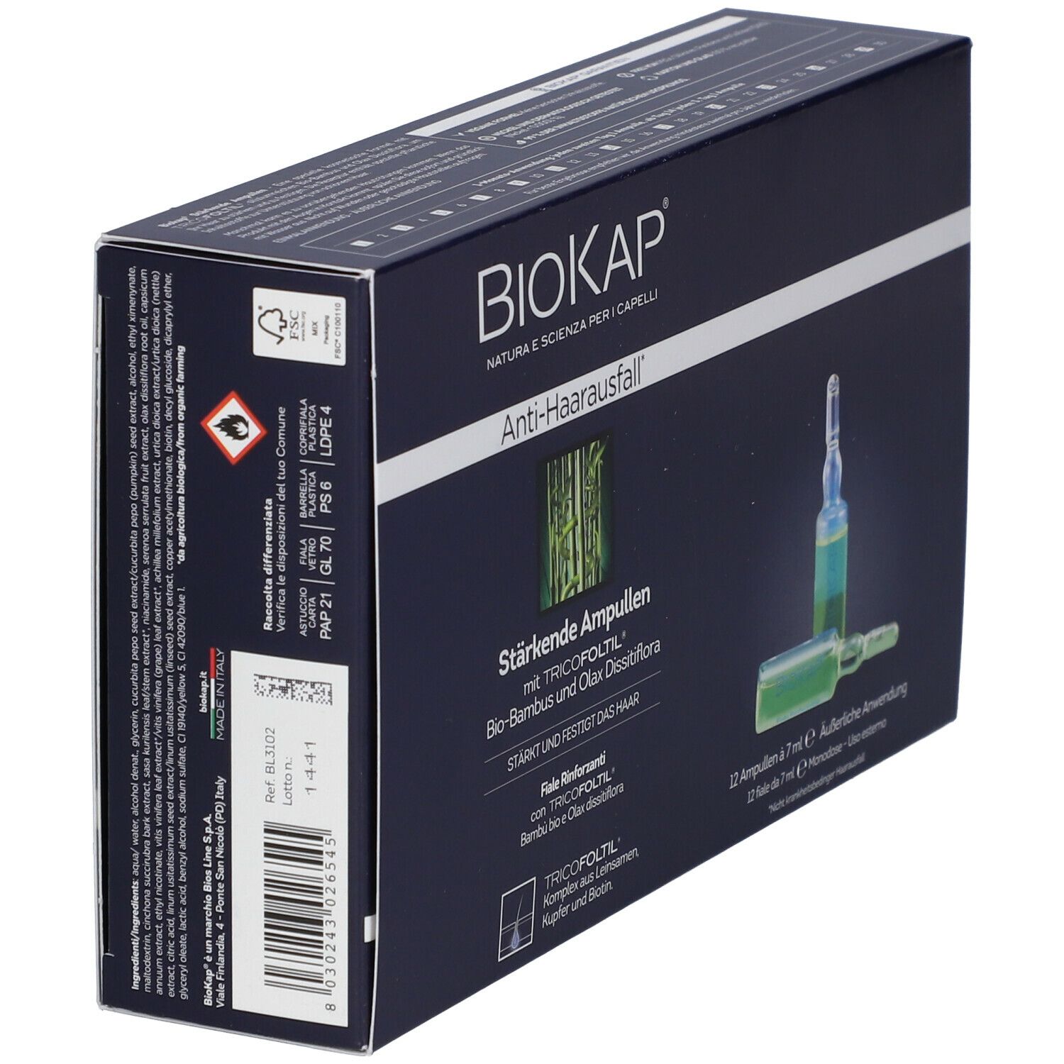 BIOKAP® Ampoules antichute de cheveux 12 pc(s) shopapotheke.ch