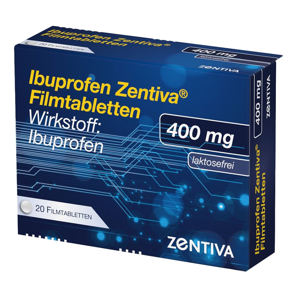 Ibuprofen Zentiva® 400 mg 20 St shopapotheke.at