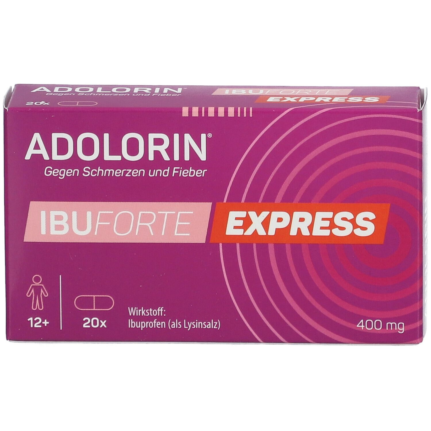 ADOLORIN® IBUFORTE EXPRESS 20 St - Shop Apotheke