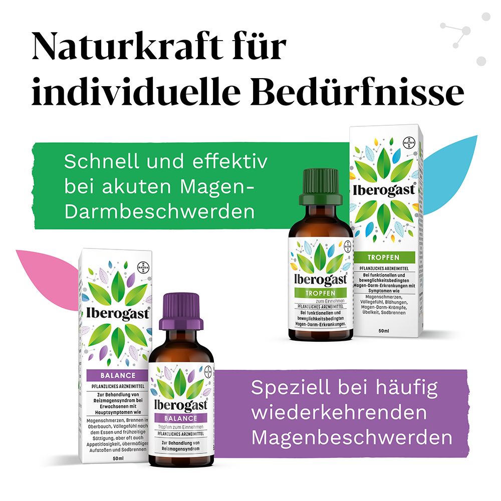 Flasche und Verpackungen. Text: Naturkraft für individuelle Bedürfnisse. Schnell und effektiv.