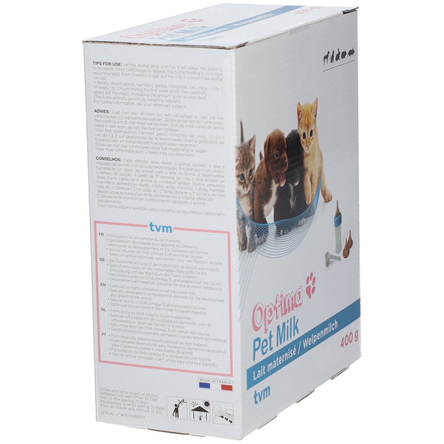 Optima PET Milk 400 g Pulver