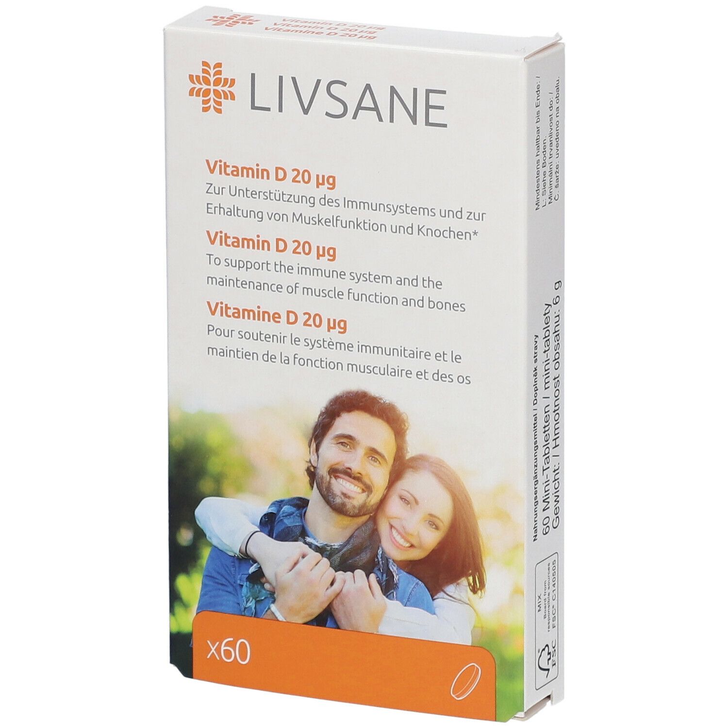 LIVSANE Vitamin D 20 µg