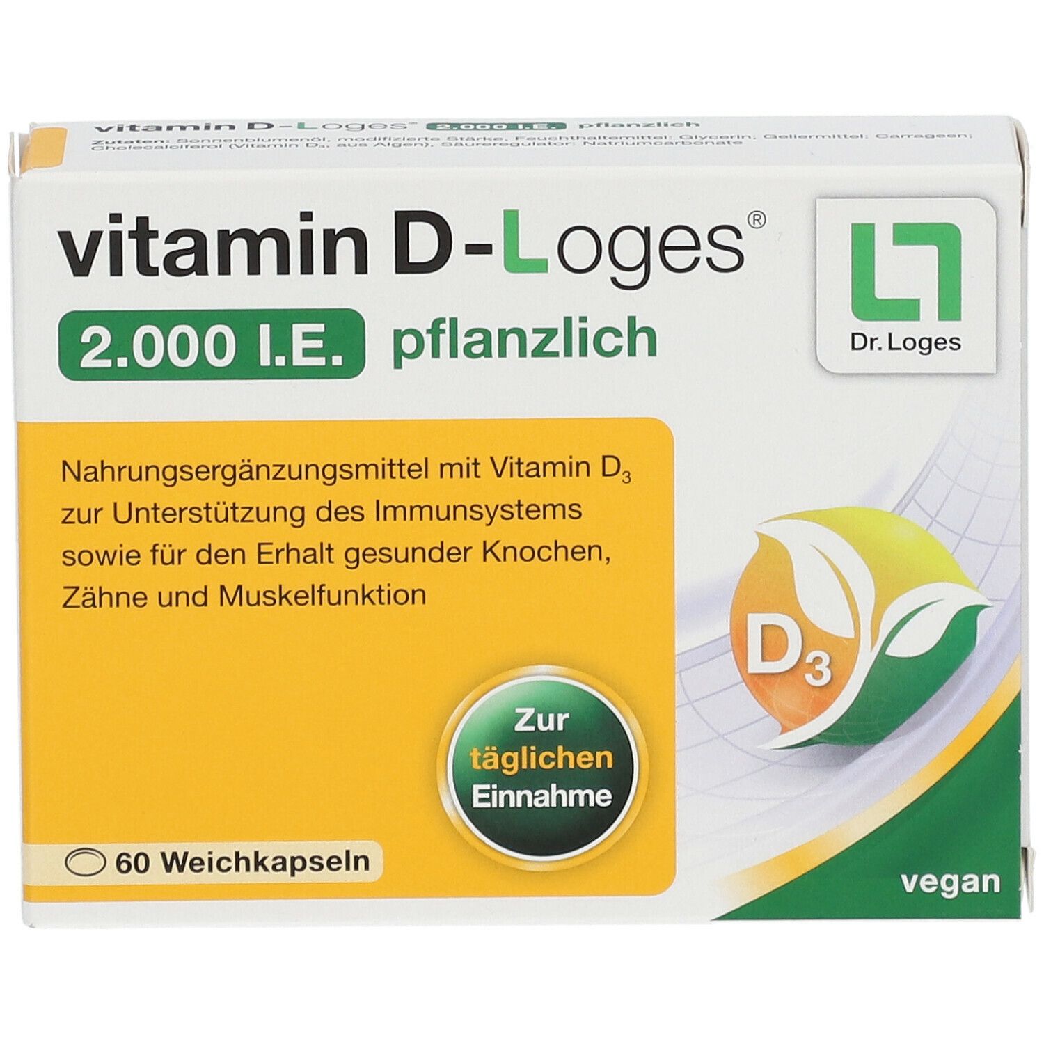 vitamin D-Loges® 2.000 I.E pflanzlich