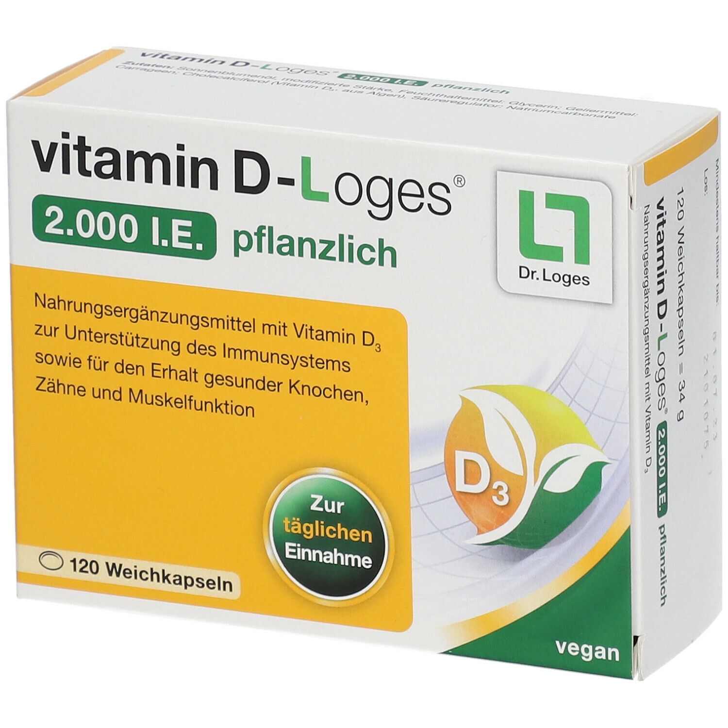 vitamin D-Loges® 2.000 I.E pflanzlich
