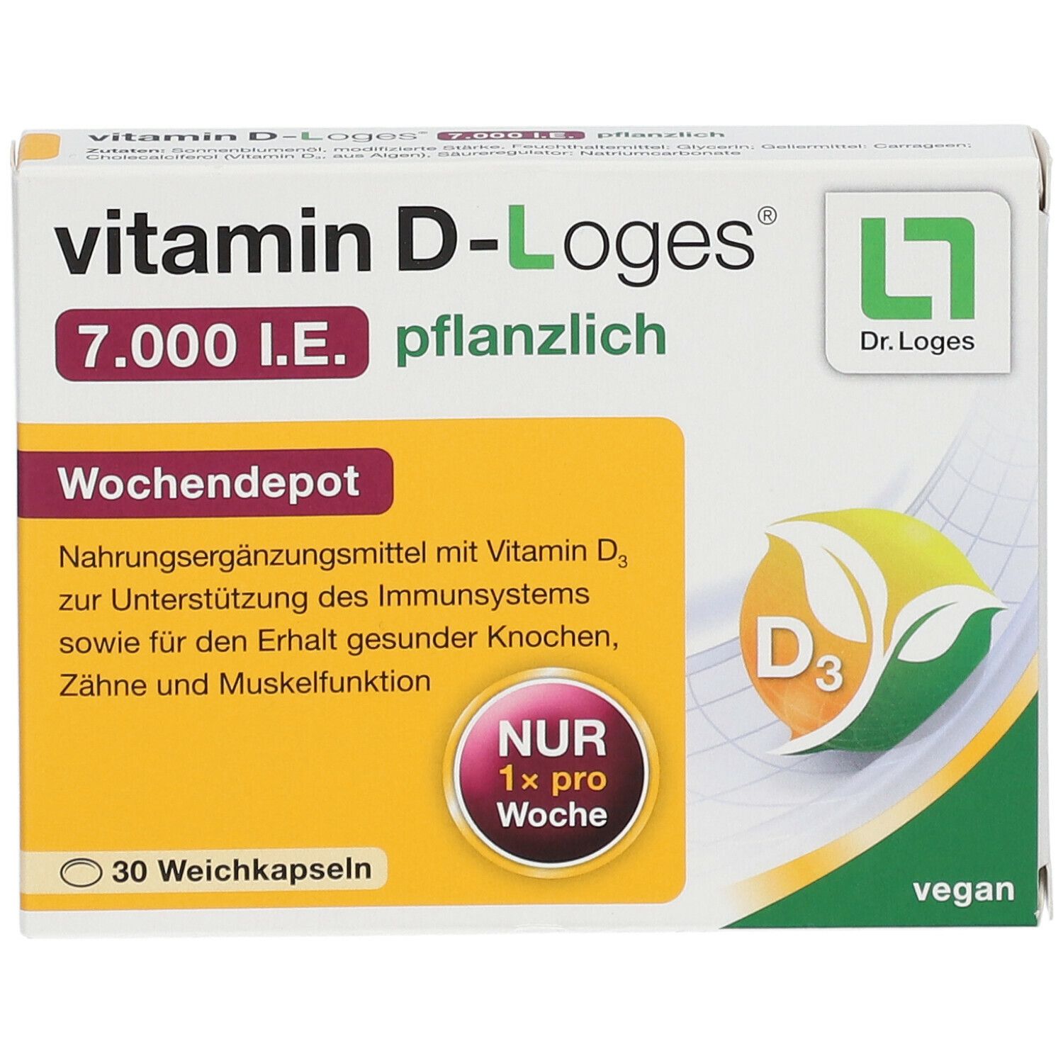 vitamin D-Loges® 7.000 I.E pflanzlich