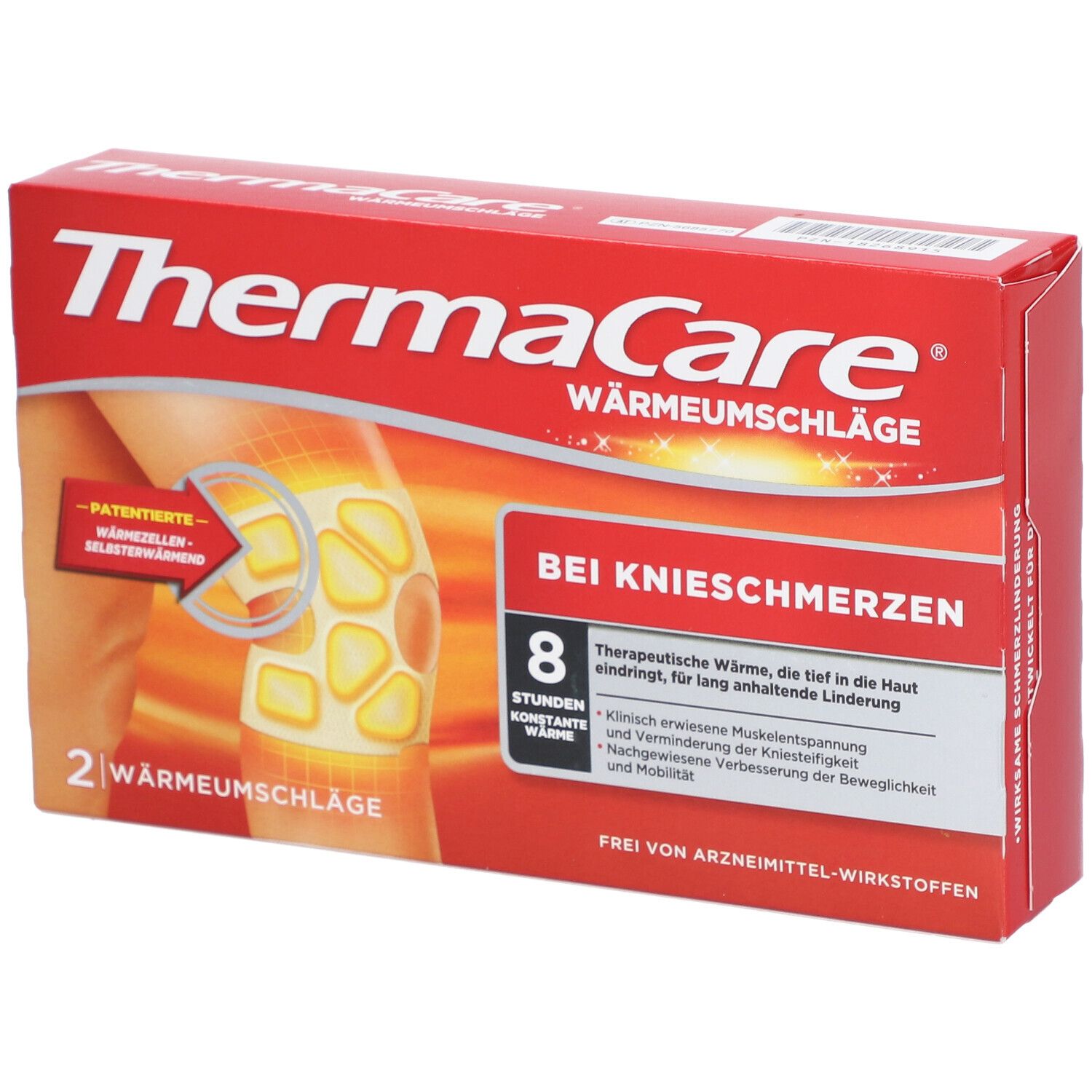 ThermaCare® bei Knieschmerzen, ThermaCare Knie-Pflaster gegen Osteoarthrose & Verspannungen 2 St