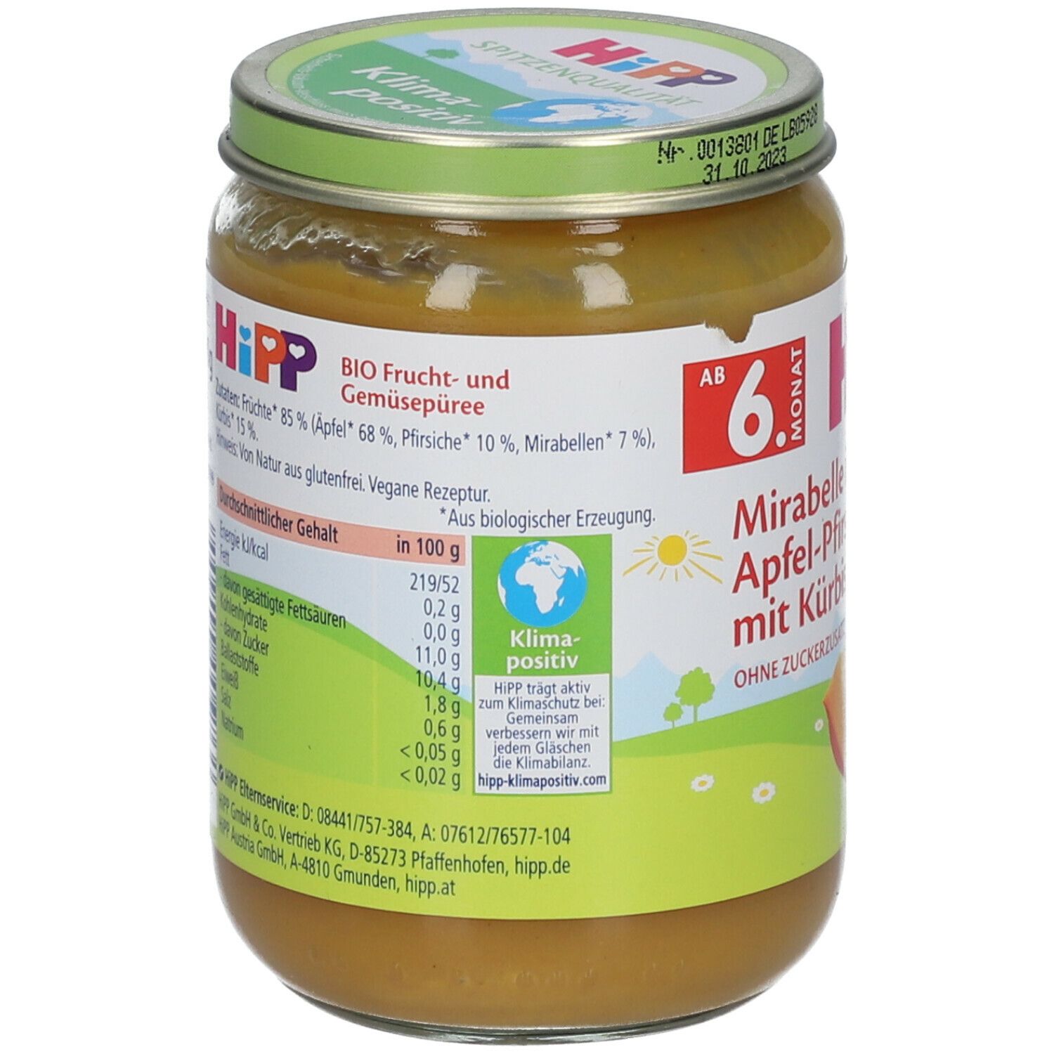 Hipp Fr+Gem Mirabelle IN APF 190 g Sonstige