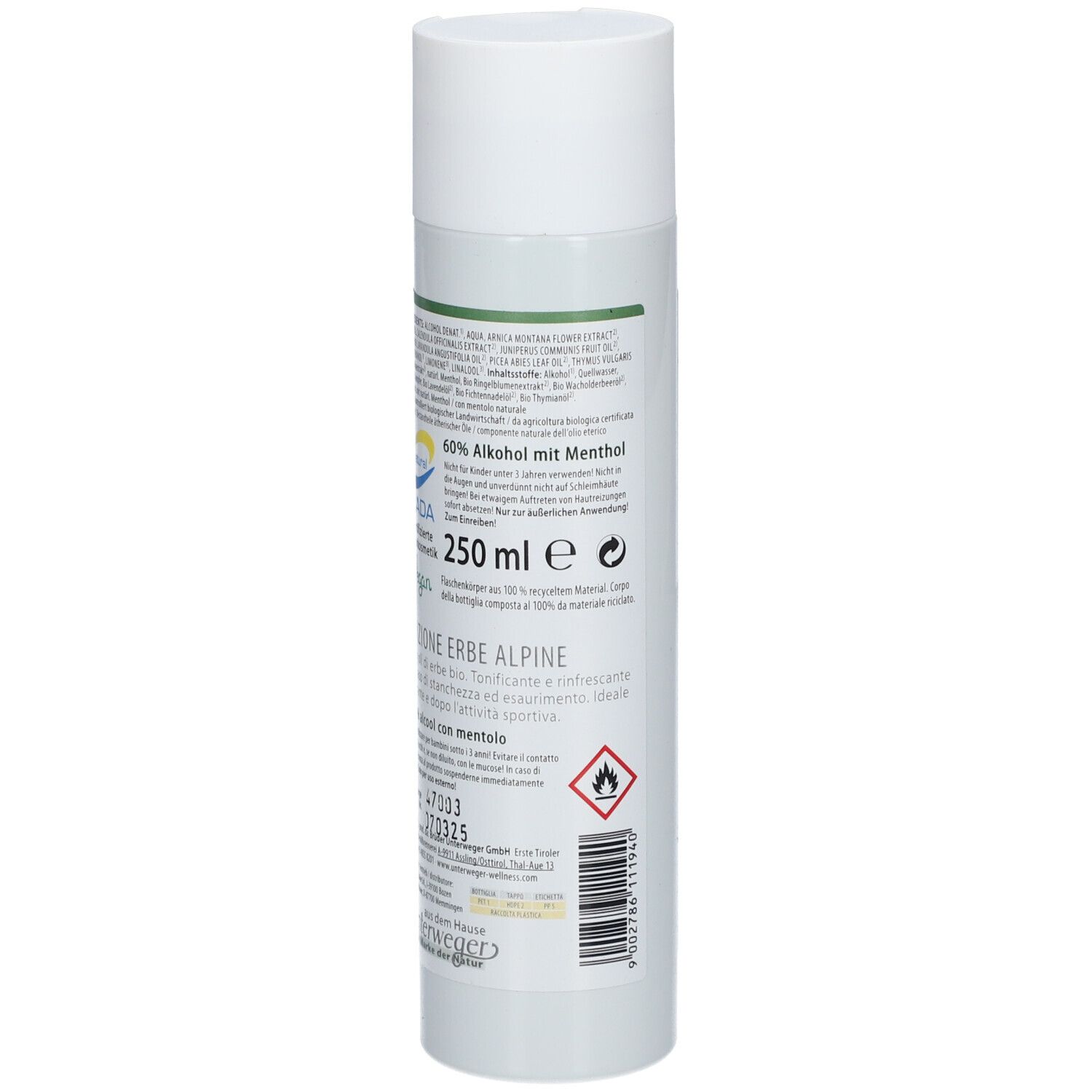 Vitalpinum Naturkosmetik Alpenkräuter Einreibung