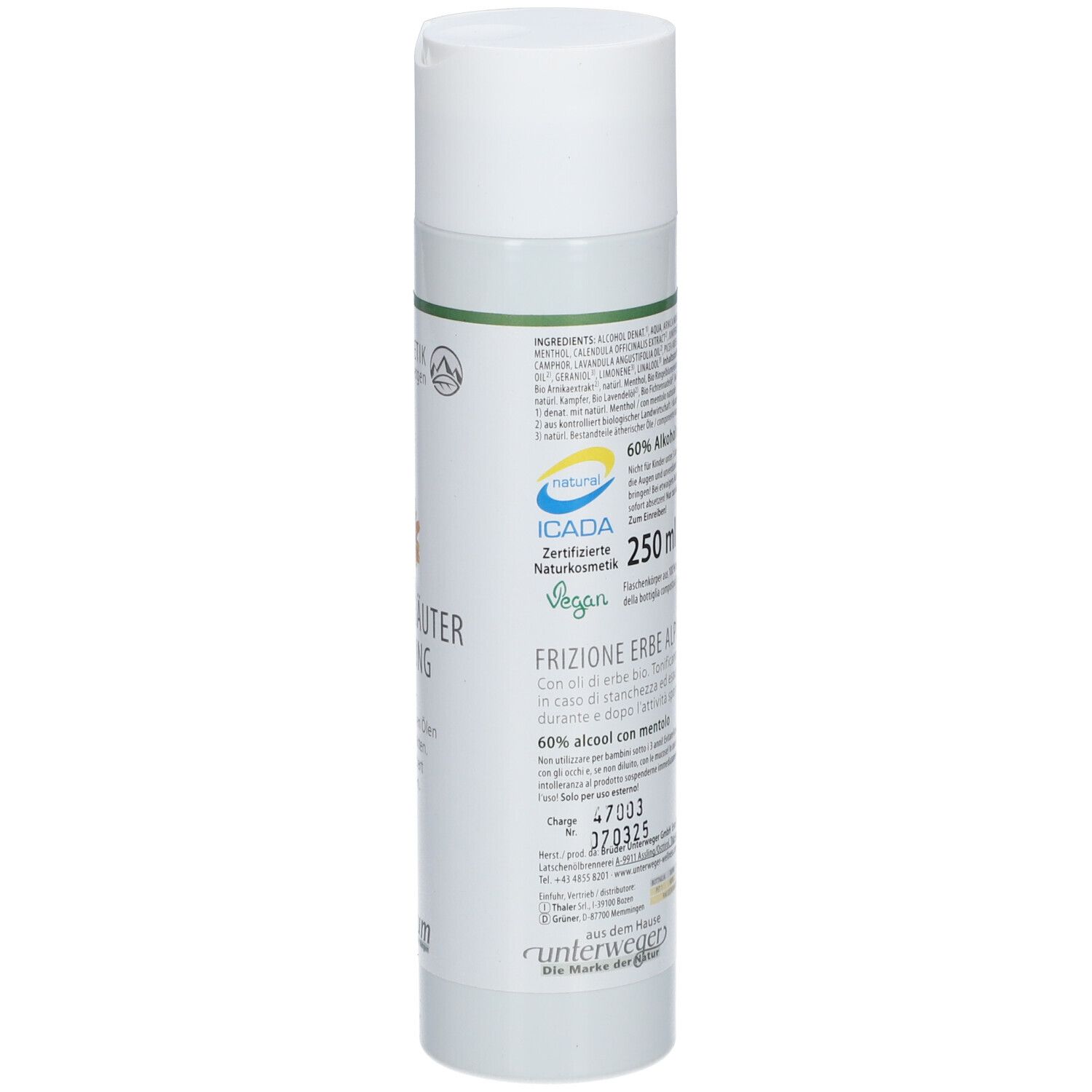 Vitalpinum Naturkosmetik Alpenkräuter Einreibung