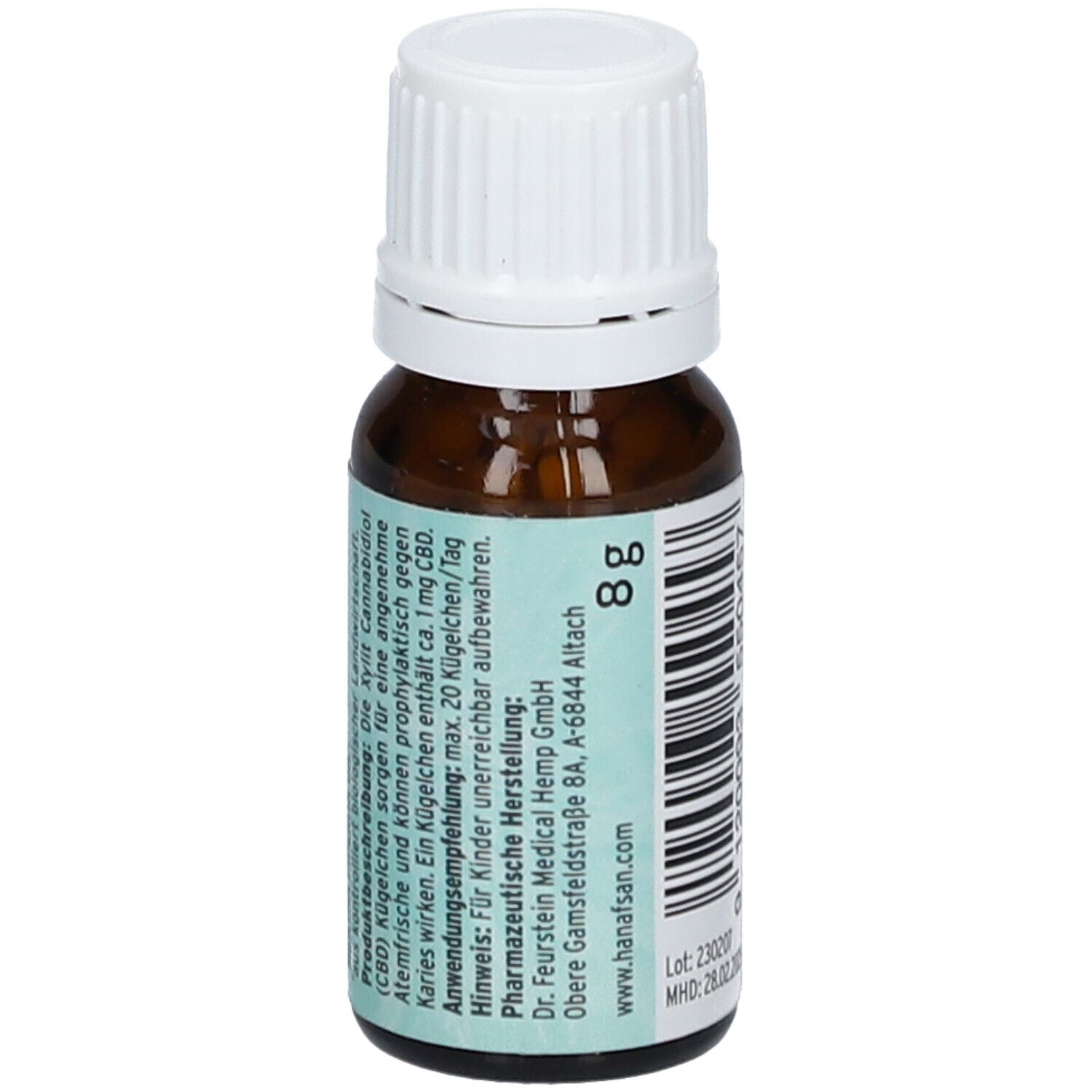 CBD Hanf Xylit Kügelchen mit frischer Bio Minze