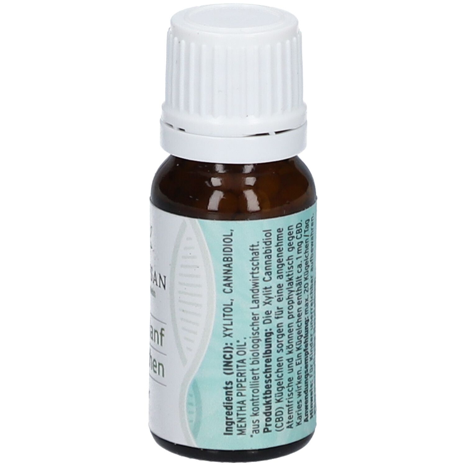 CBD Hanf Xylit Kügelchen mit frischer Bio Minze