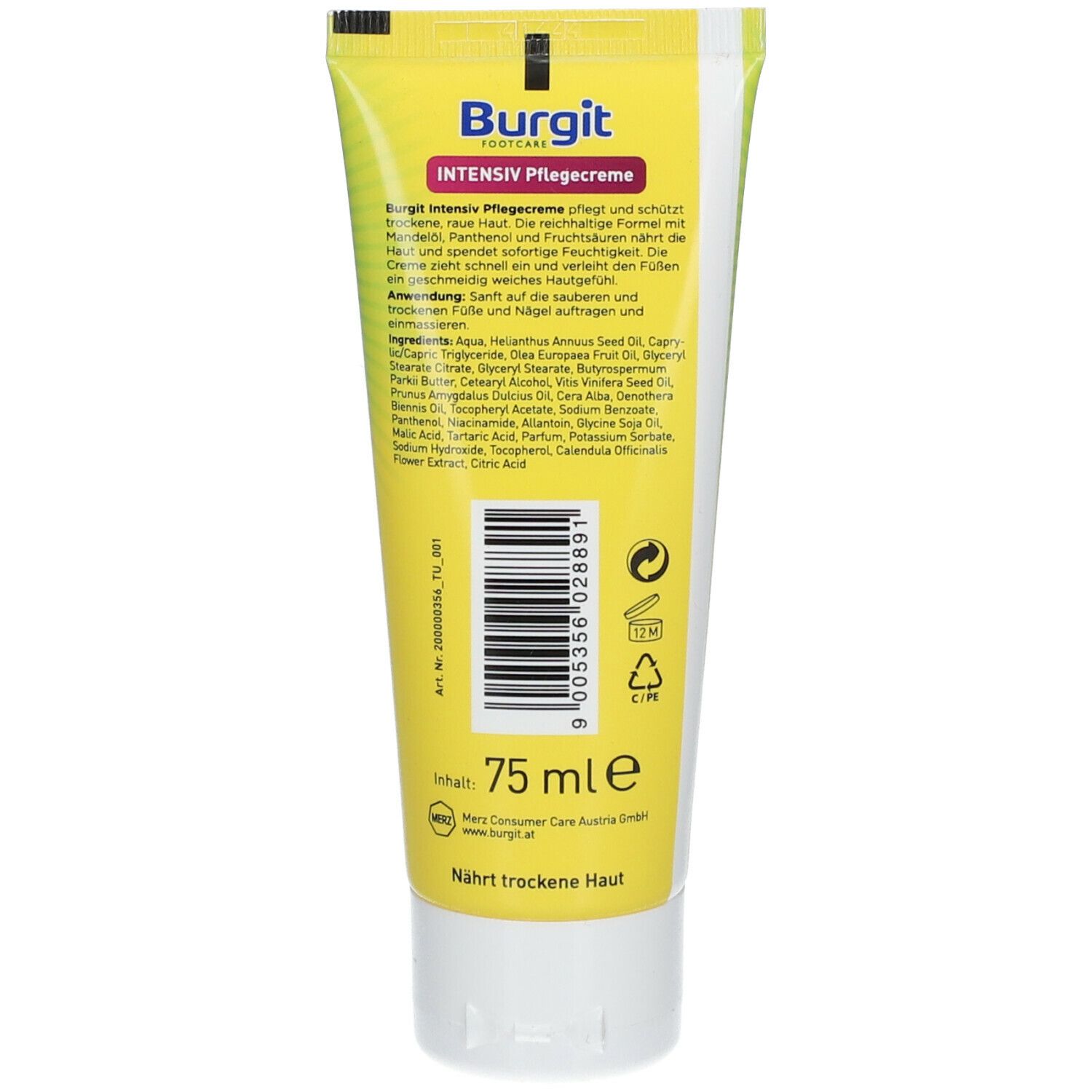 Burgit Intensiv Pflegecreme 75 ml Creme