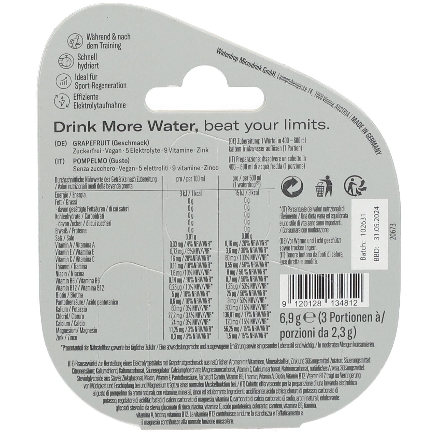 waterdrop® Microlyte™ Grapefruit