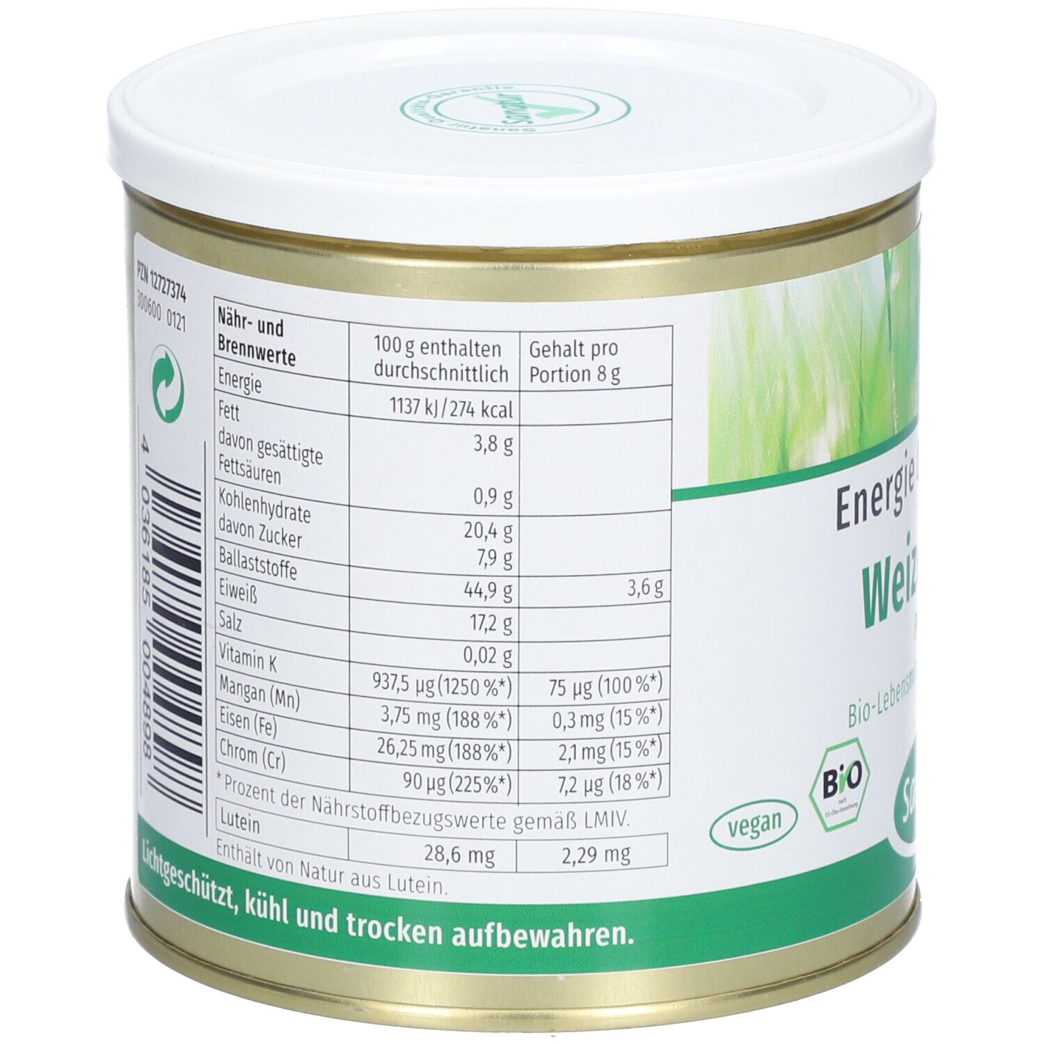 Weizengras PLV BIO SAN 250 g Pulver