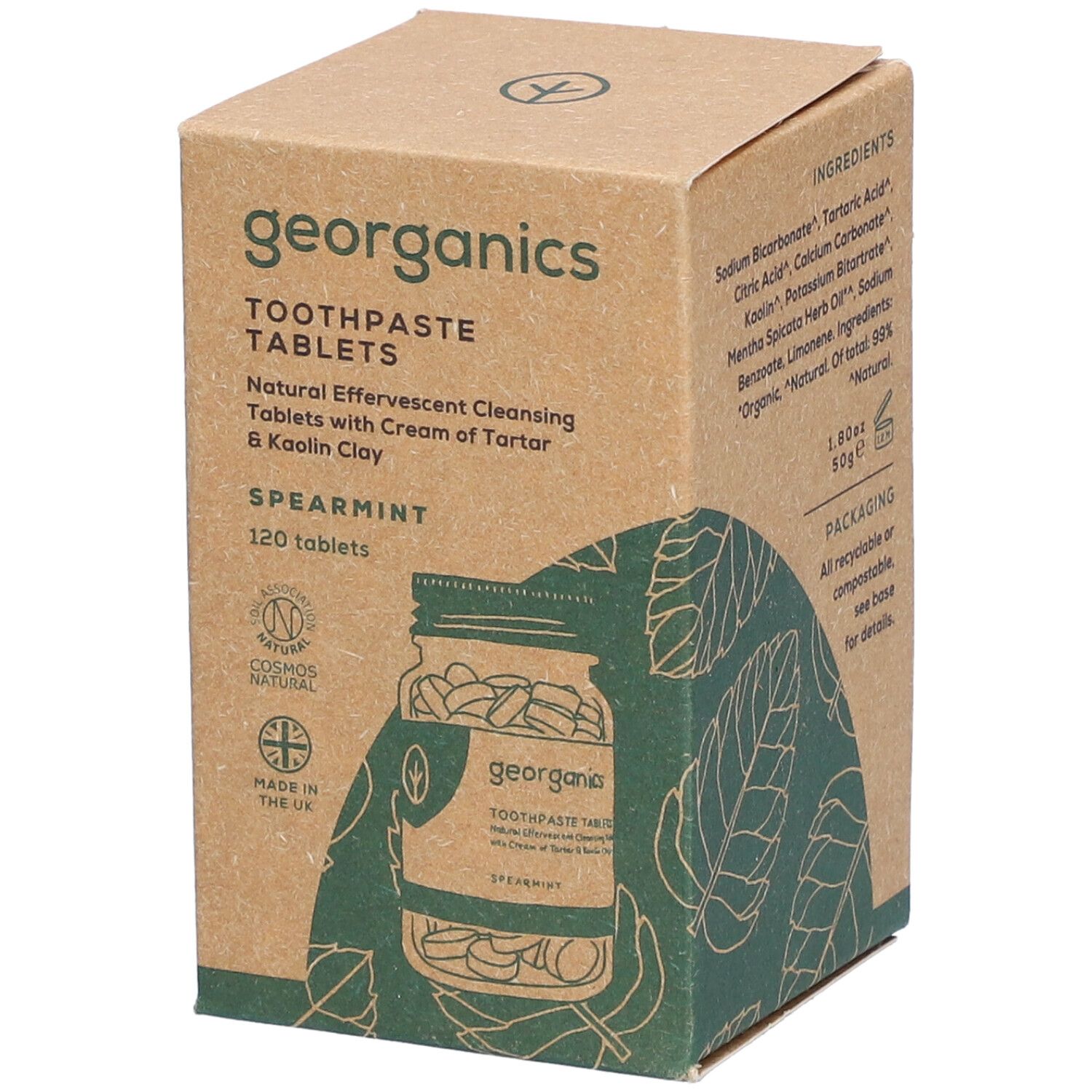 georganics Toothpaste Tablets Spearmint 120 St - Shop Apotheke