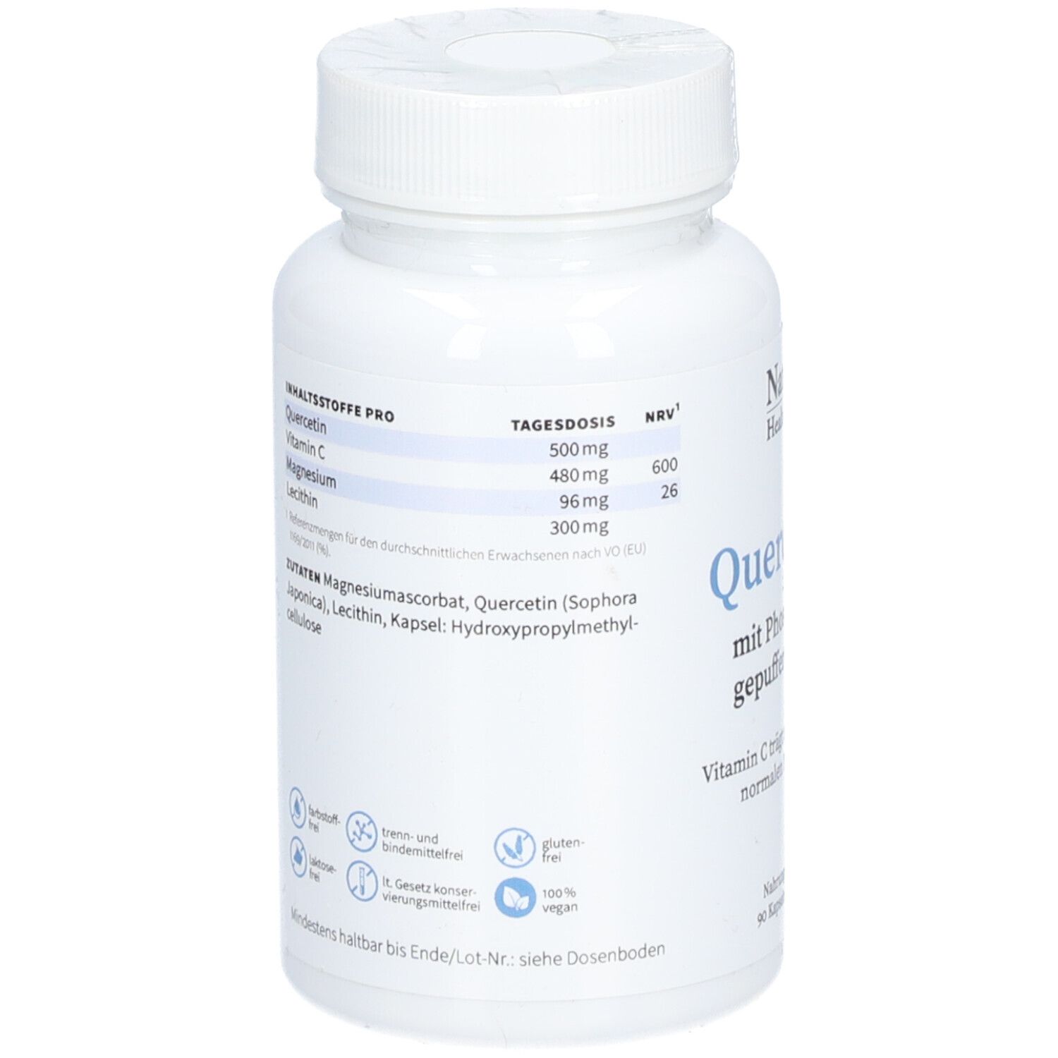 Natugena Quercetin+Vit C KPS 90 St Kapseln