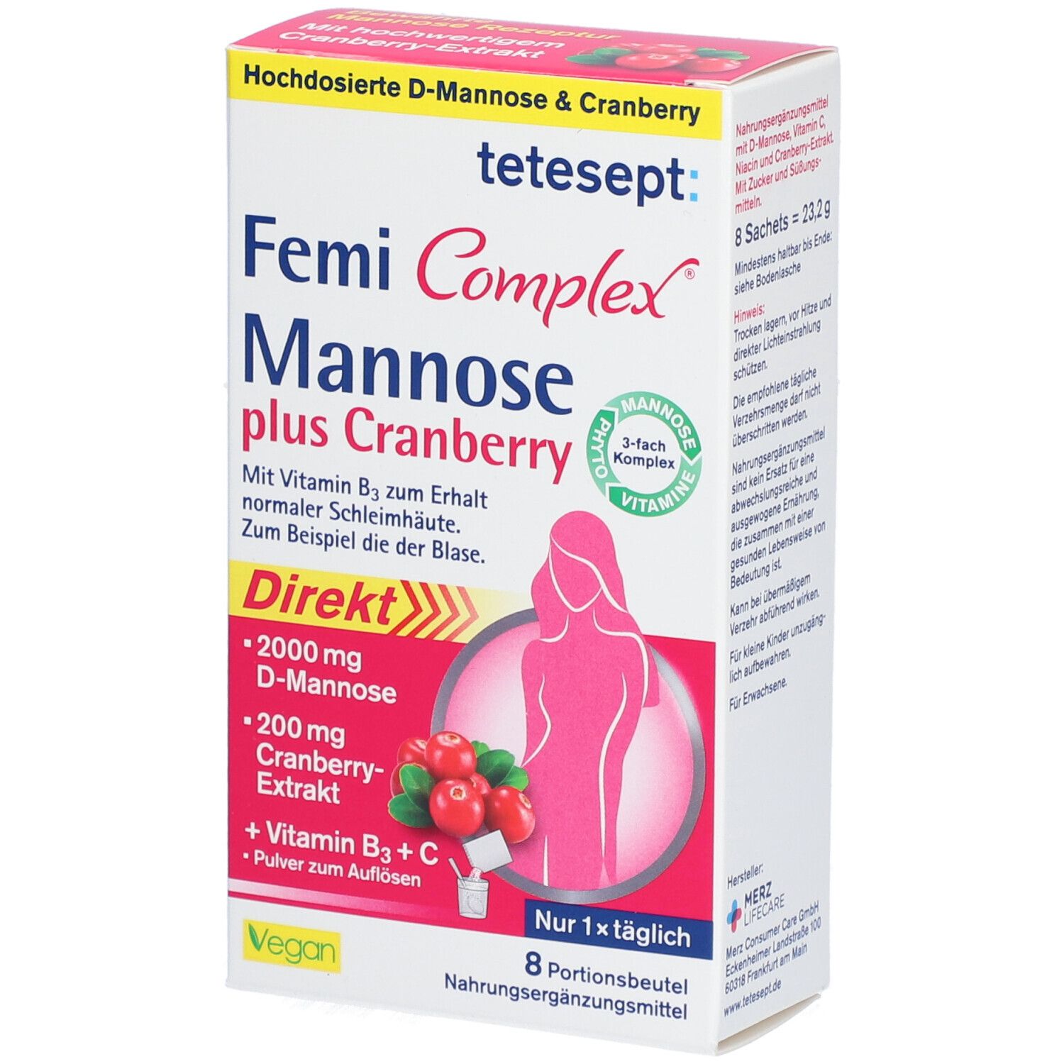 tetesept Femi Complex® Mannose plus Cranberry