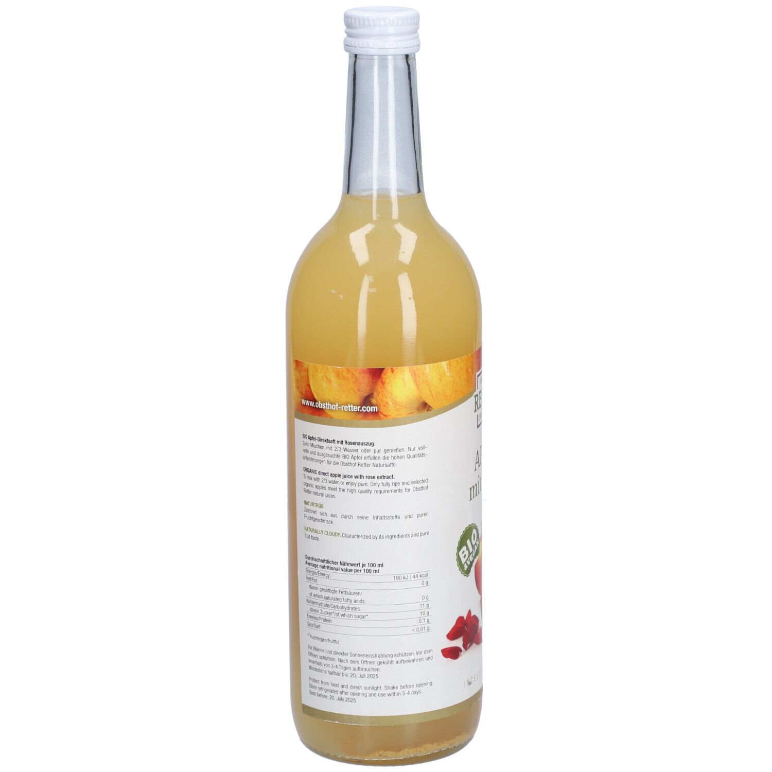 Apfel +Rose BIO SFT 750 ml Saft