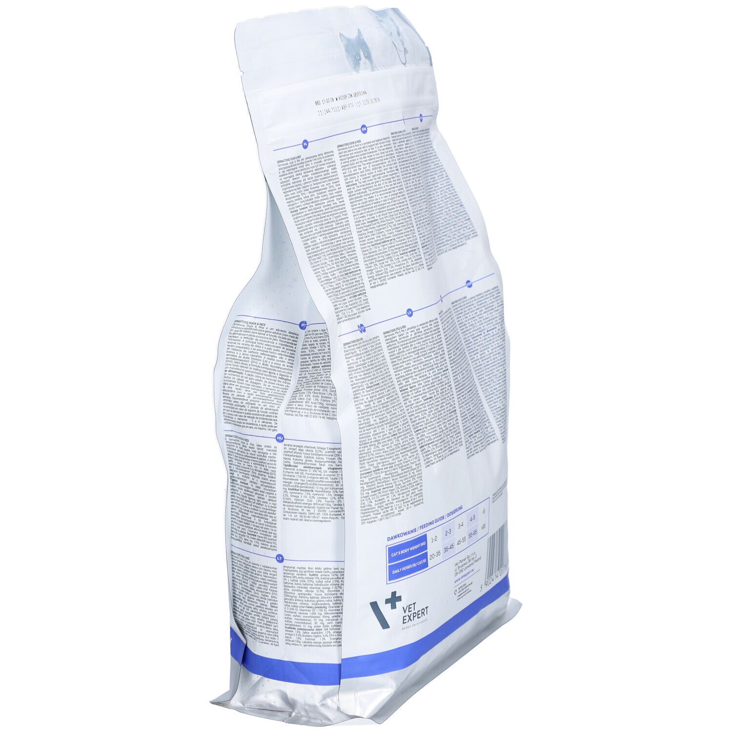 VetExpert VD Cat Dermatosis Ente & Reis 6 kg – Spezialfutter für Haut & Fell