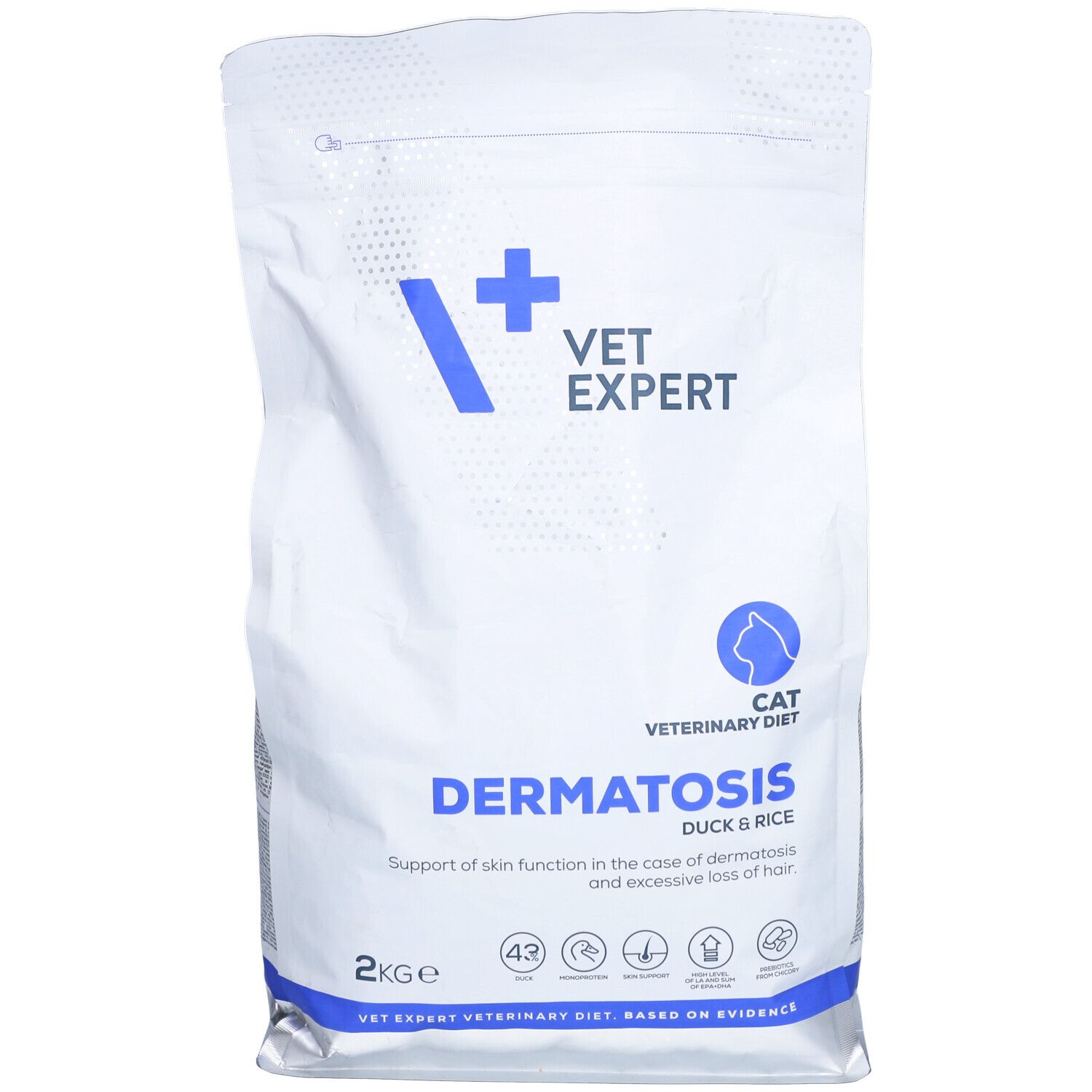 VetExpert VD Cat Dermatosis Ente & Reis 6 kg – Spezialfutter für Haut & Fell