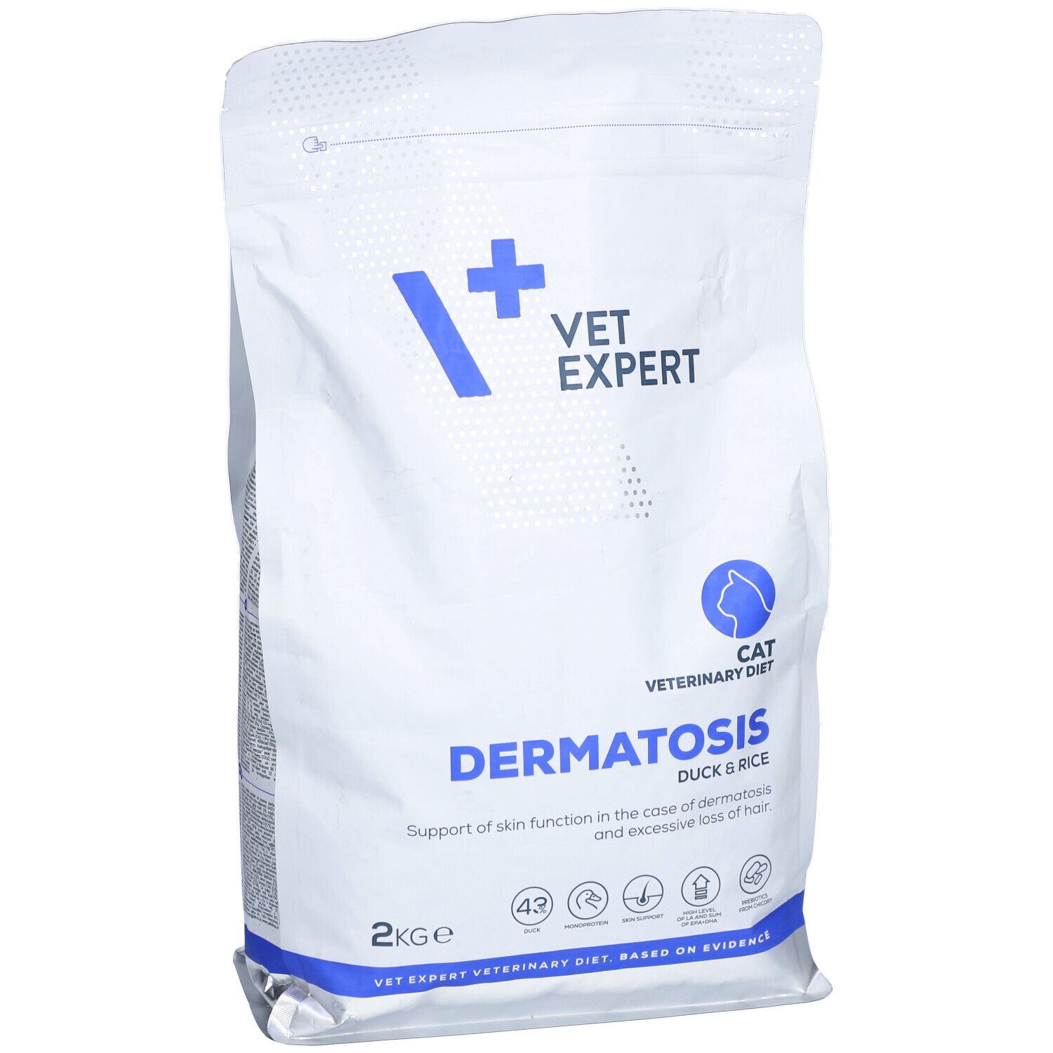 VetExpert VD Cat Dermatosis Ente & Reis 6 kg – Spezialfutter für Haut & Fell