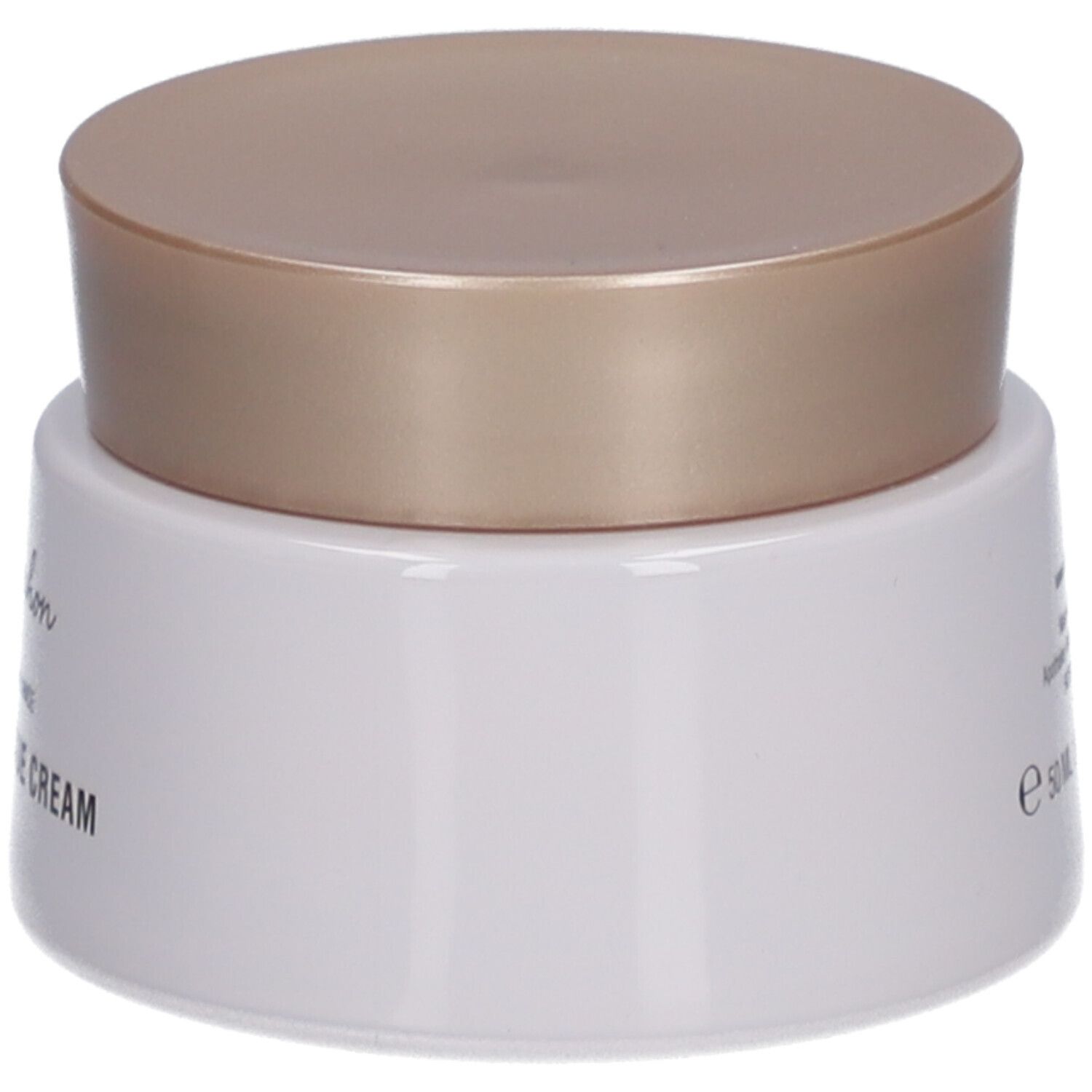 Weiße Creme-Dose mit goldfarbenem Deckel. Aufschrift: THE SOS RESCUE CREAM, 50 ml.