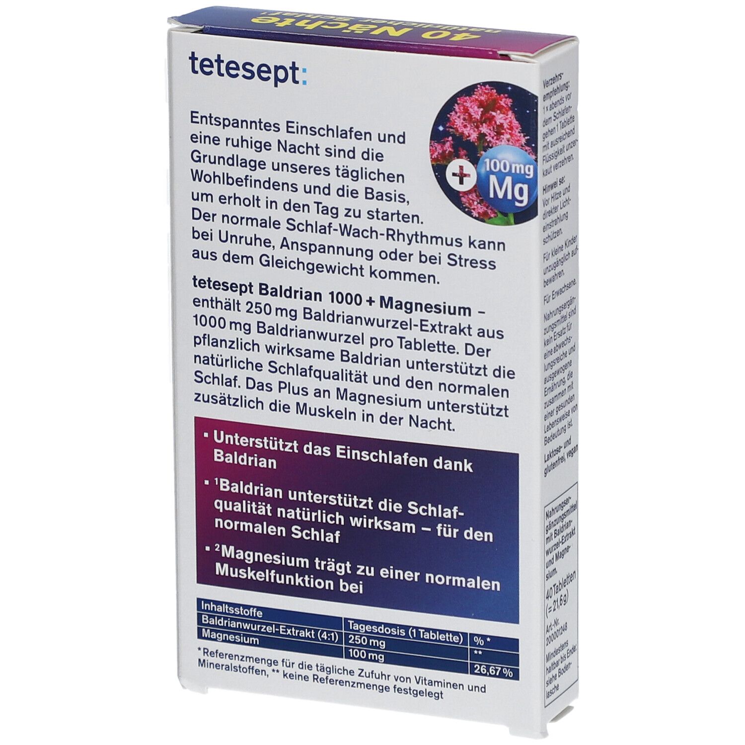 Tetesept Baldrian 1000 + Magnesium
