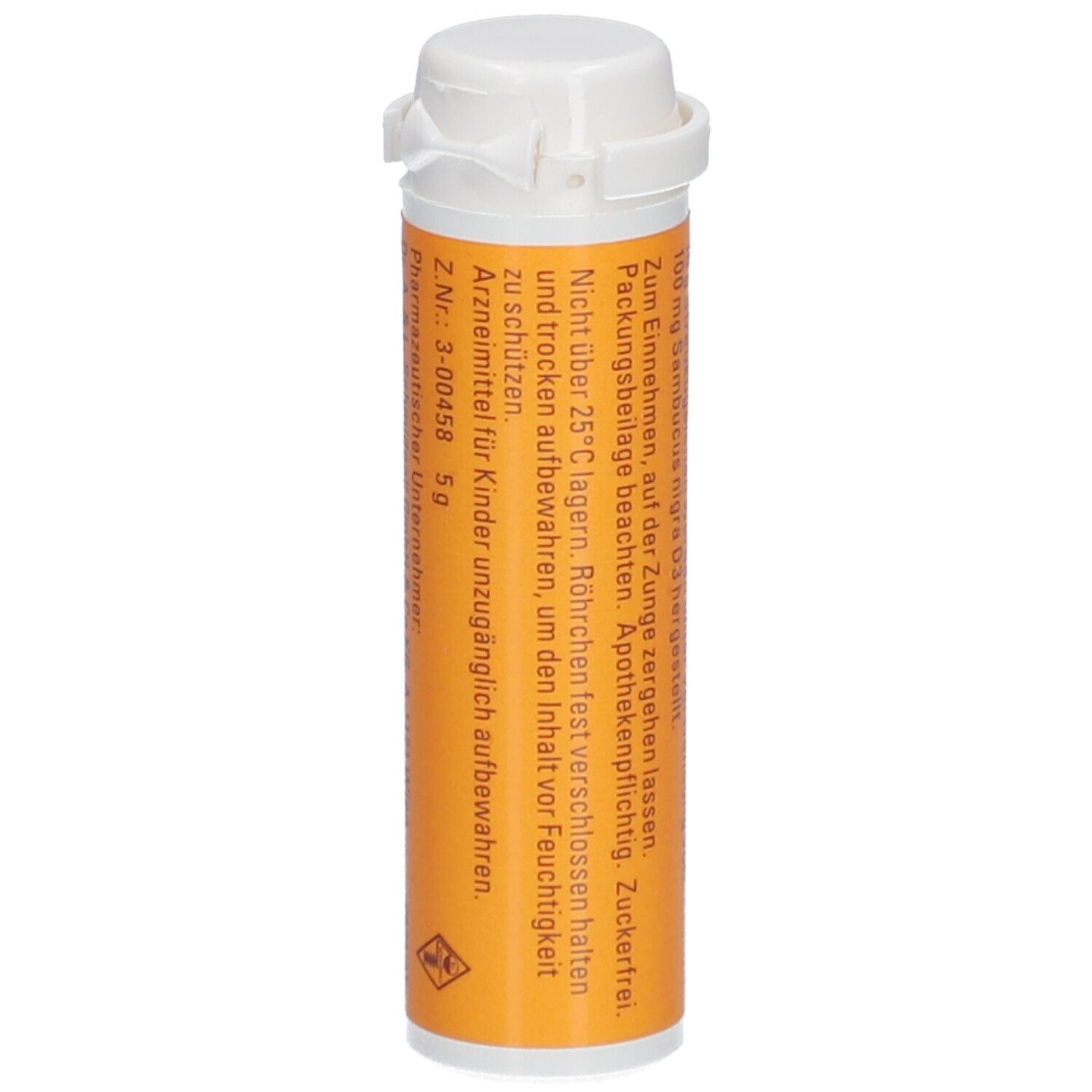 Tube mit Osanit-Aufschrift. Lila-weiße Farbgebung. Text in Deutsch. Deckel weiß. Warnhinweise auf Orange.