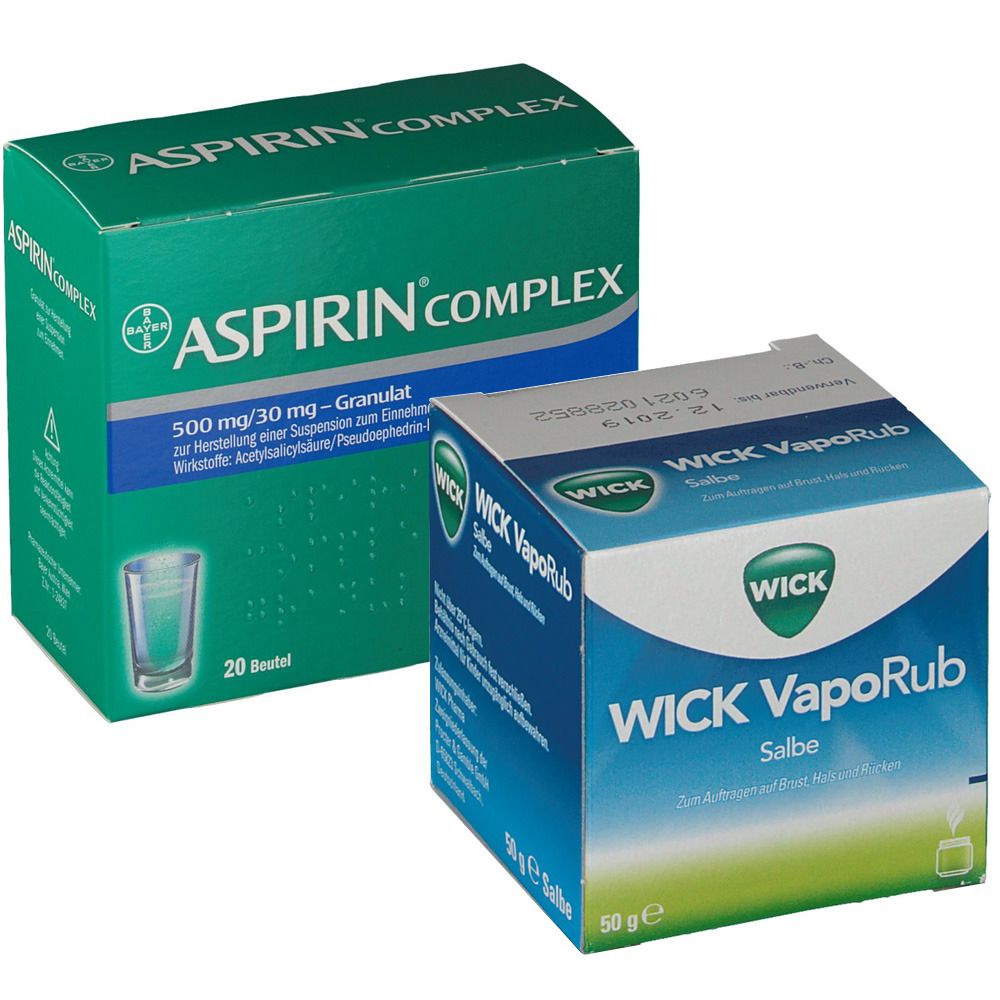 Erkältungsset WICK VapoRub + ASPIRIN® Complex ab 16 Jahre