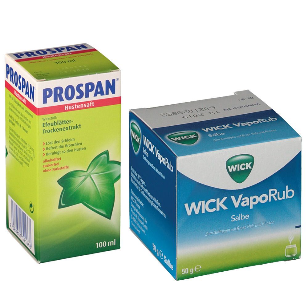 Erkältungsset WICK VapoRub + Prospan® Hustensaft ab 6 Jahre