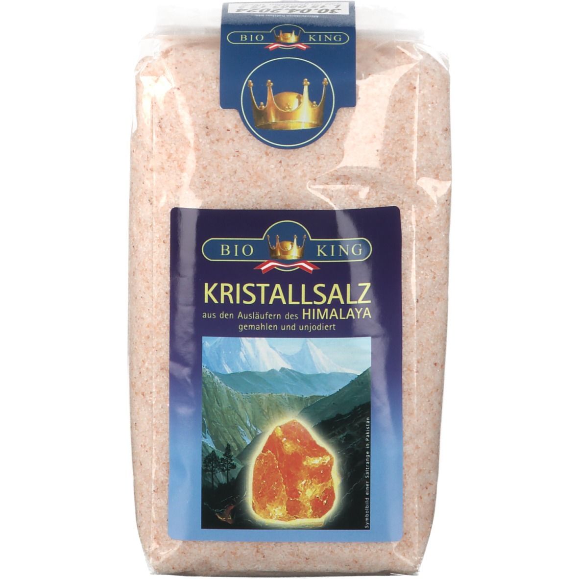 BioKing Kristallsalz gemahlen und unjodiert 1000 g Pulver