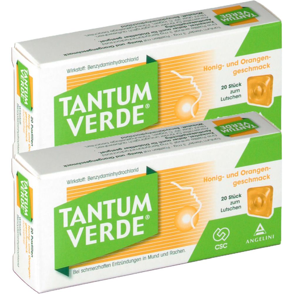 TANTUM VERDE® mit Honig und Orangengeschmack Doppelpack