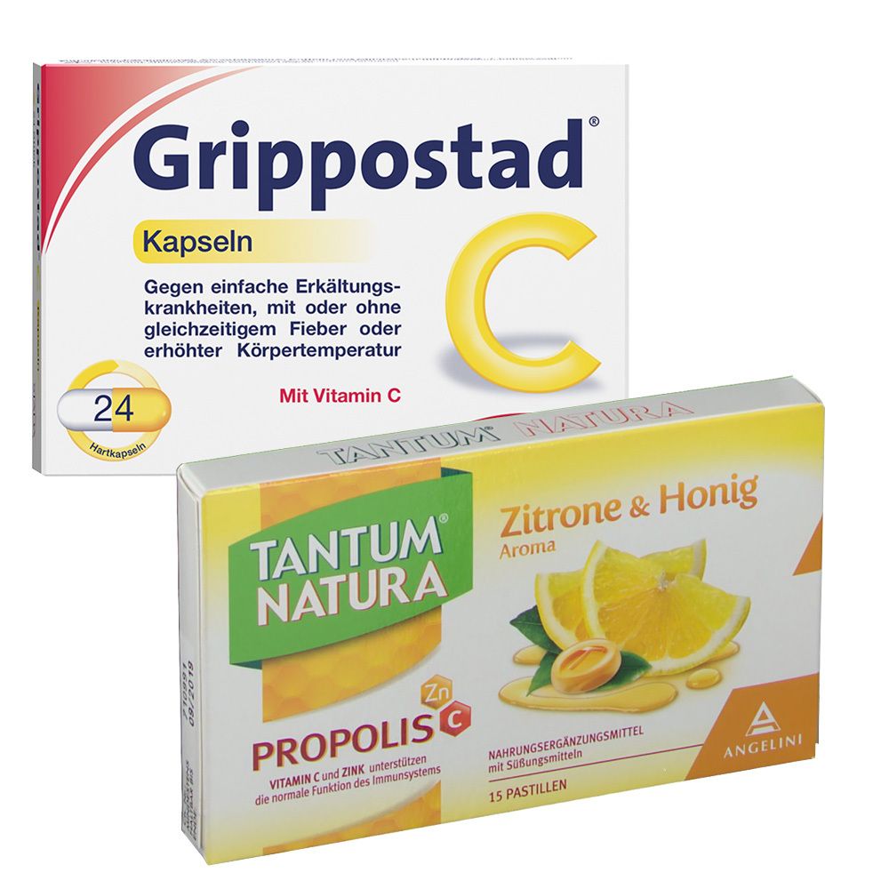 Grippostad® C & TANTRUM® NATURA Zitrone & Honig