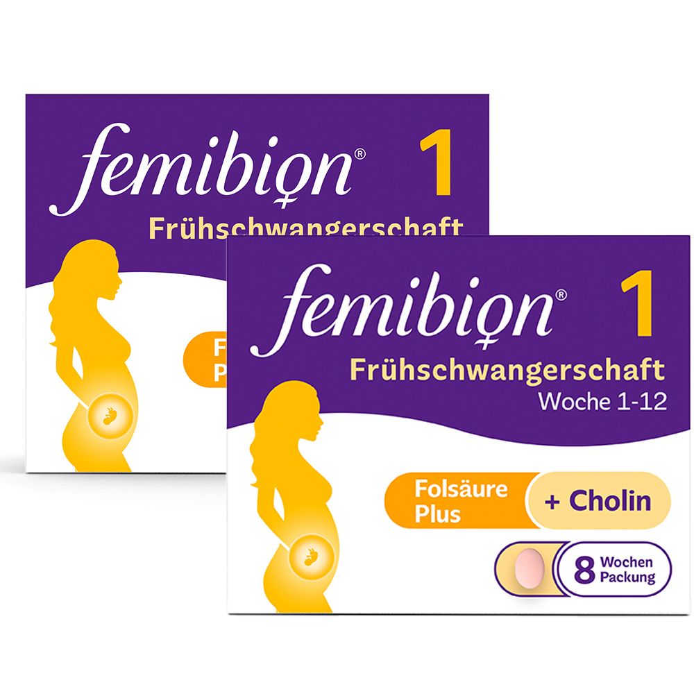 Femibion® 1 Frühschwangerschaft  - Jetzt 5 € Rabatt sichern* mit femibion5-AT