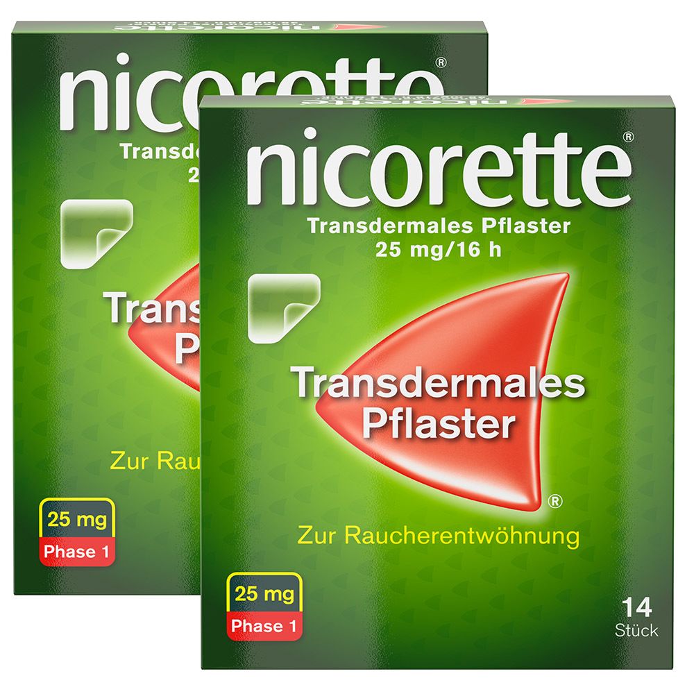 nicorette® transdermales Pflaster 25mg/16h