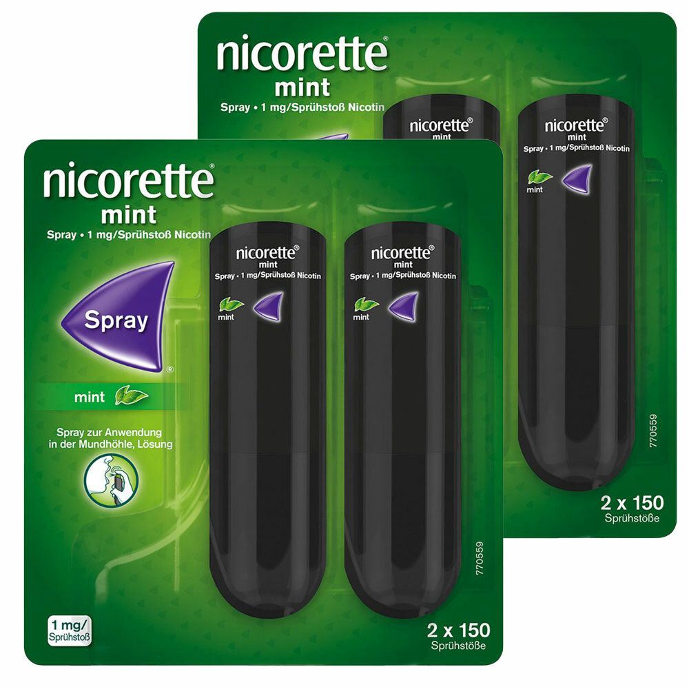 nicorette® Mint Spray Set, 1mg/Sprühstoß