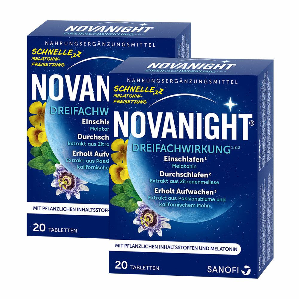 Novanight® Dreifachwirkung mit Melatonin